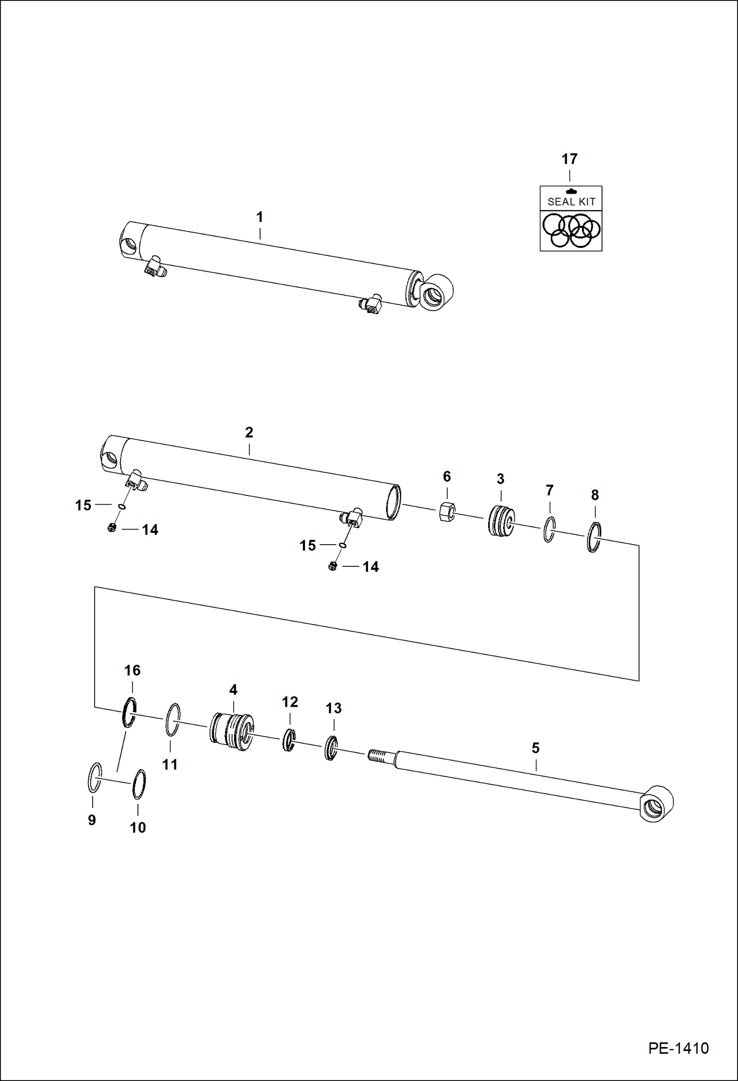 Схема запчастей Bobcat 900s - POWER BOB-TACH (Cylinder) ACCESSORIES & OPTIONS