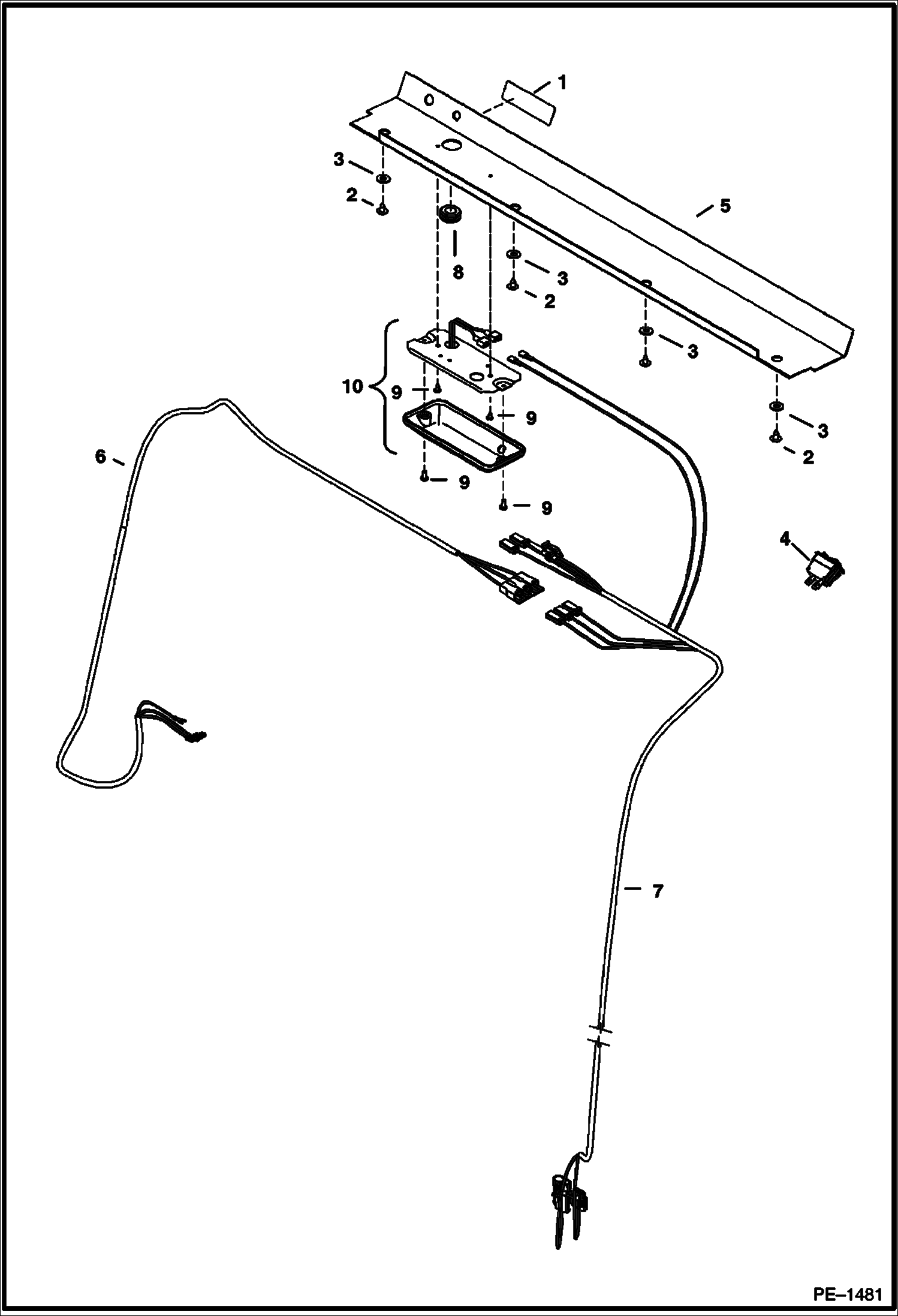 Схема запчастей Bobcat 337 - CAB ELECTRICAL ELECTRICAL SYSTEM