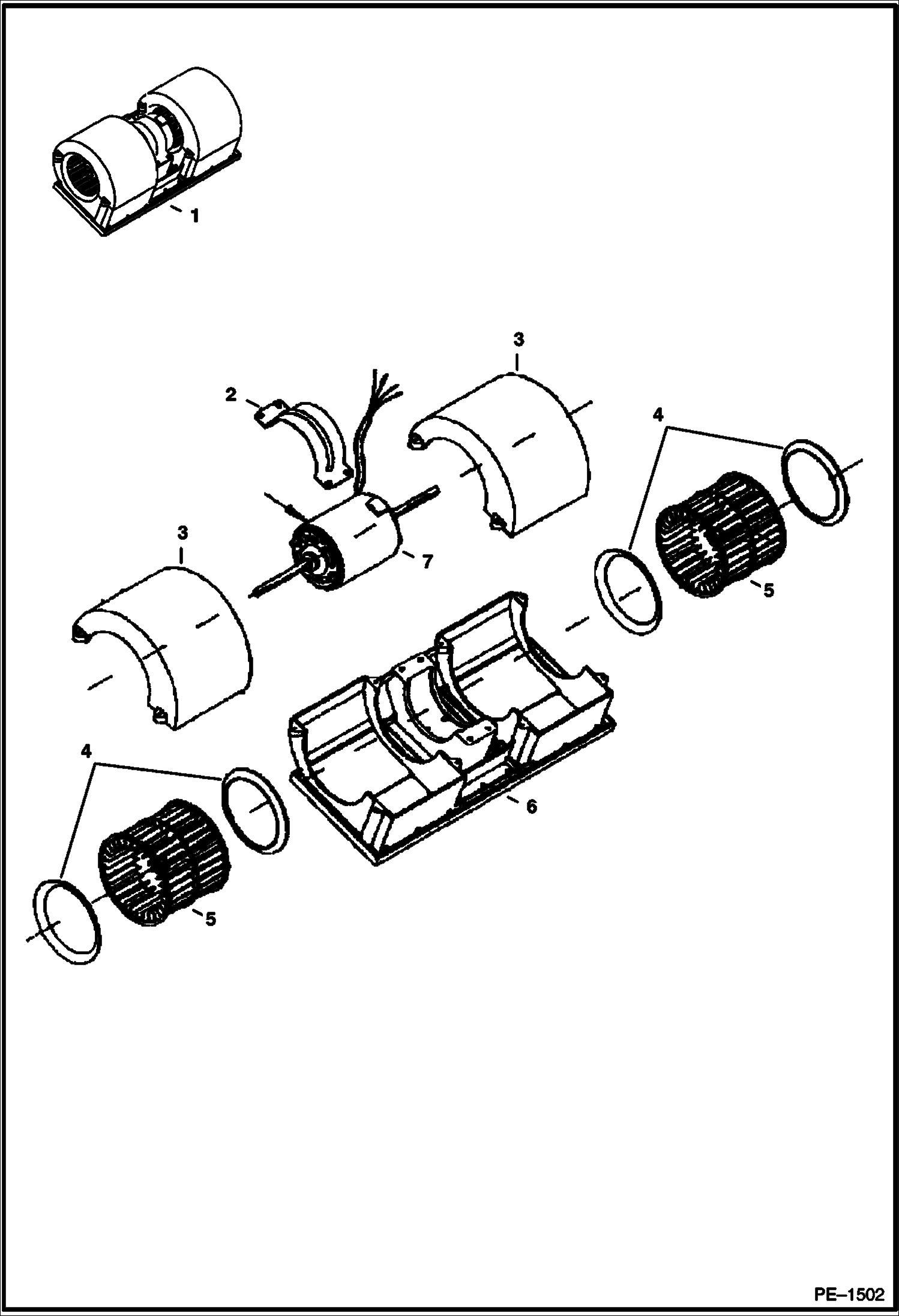 Схема запчастей Bobcat S-Series - HEATER (Blower) ACCESSORIES & OPTIONS