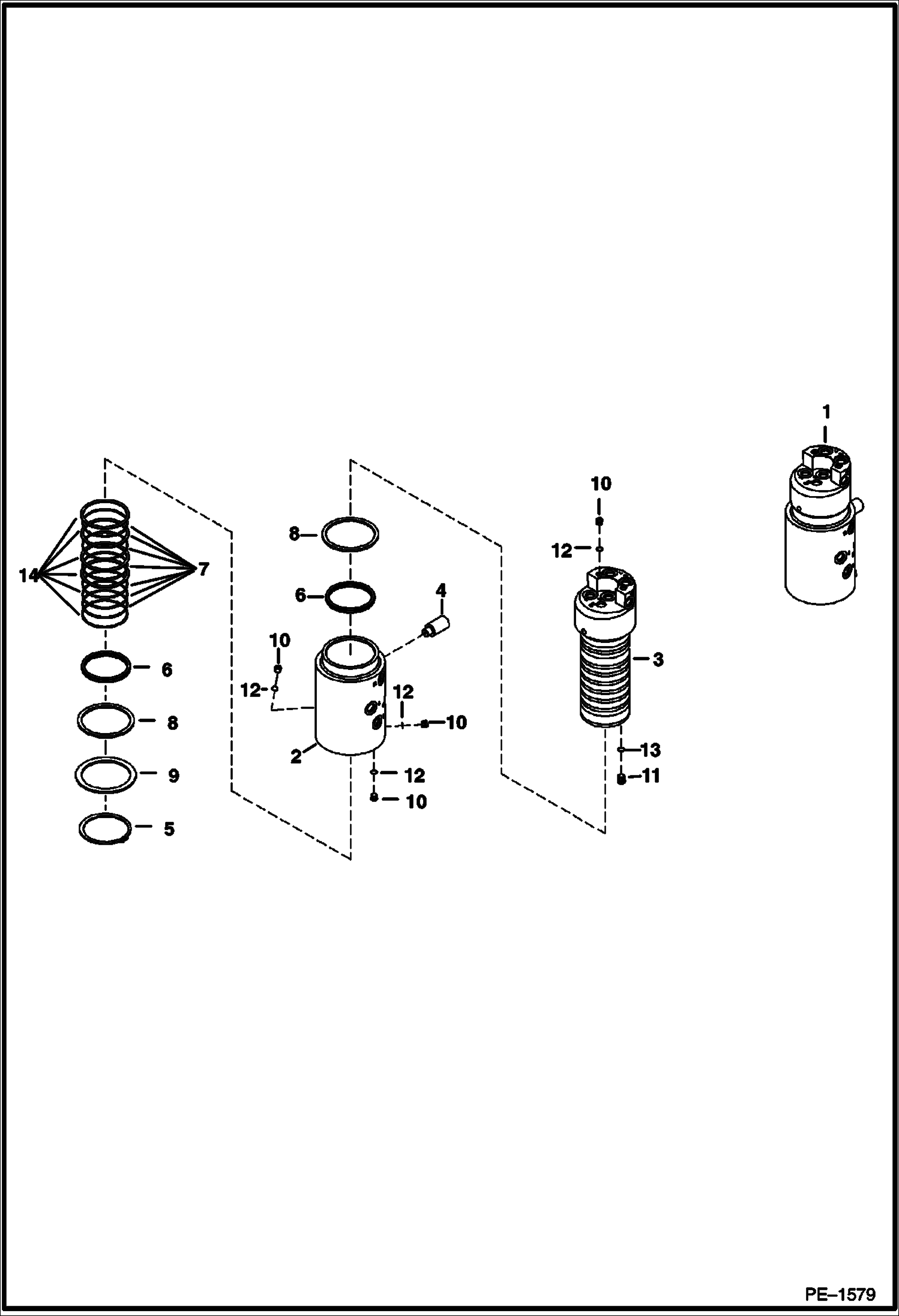 Схема запчастей Bobcat 322 - SWIVEL JOINT (320 Only) (S/N 223812347 & Above, 223911001 & Above, 224011001 & Above) HYDRAULIC SYSTEM