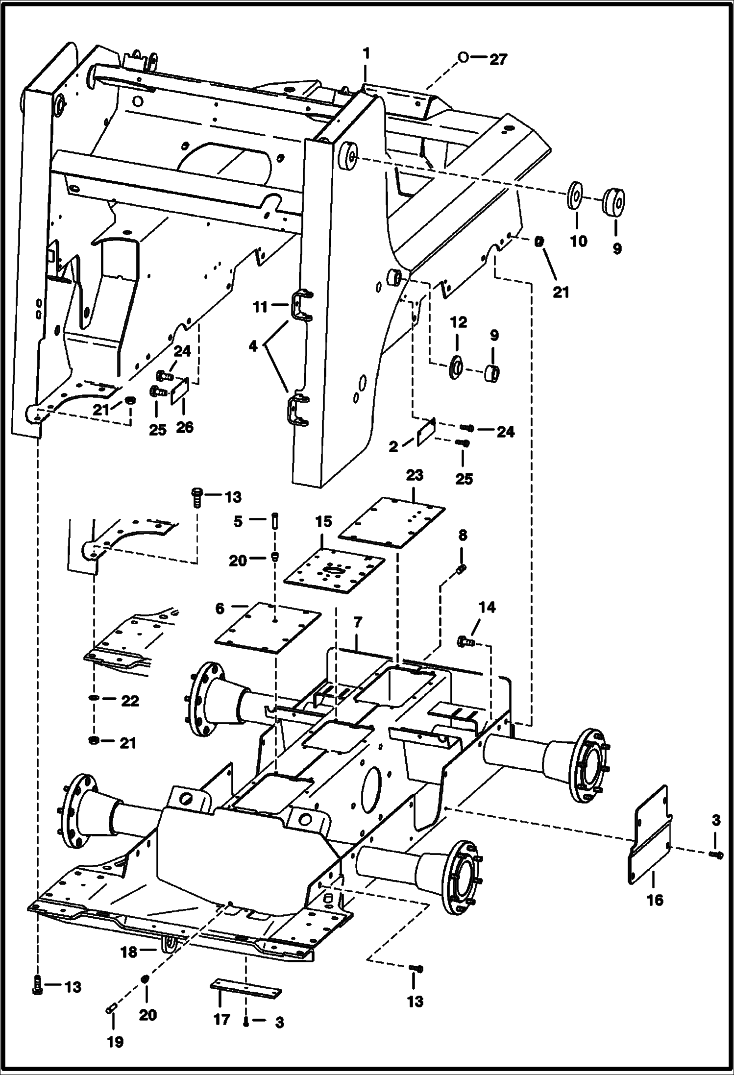 Схема запчастей Bobcat 700s - MAIN FRAME MAIN FRAME