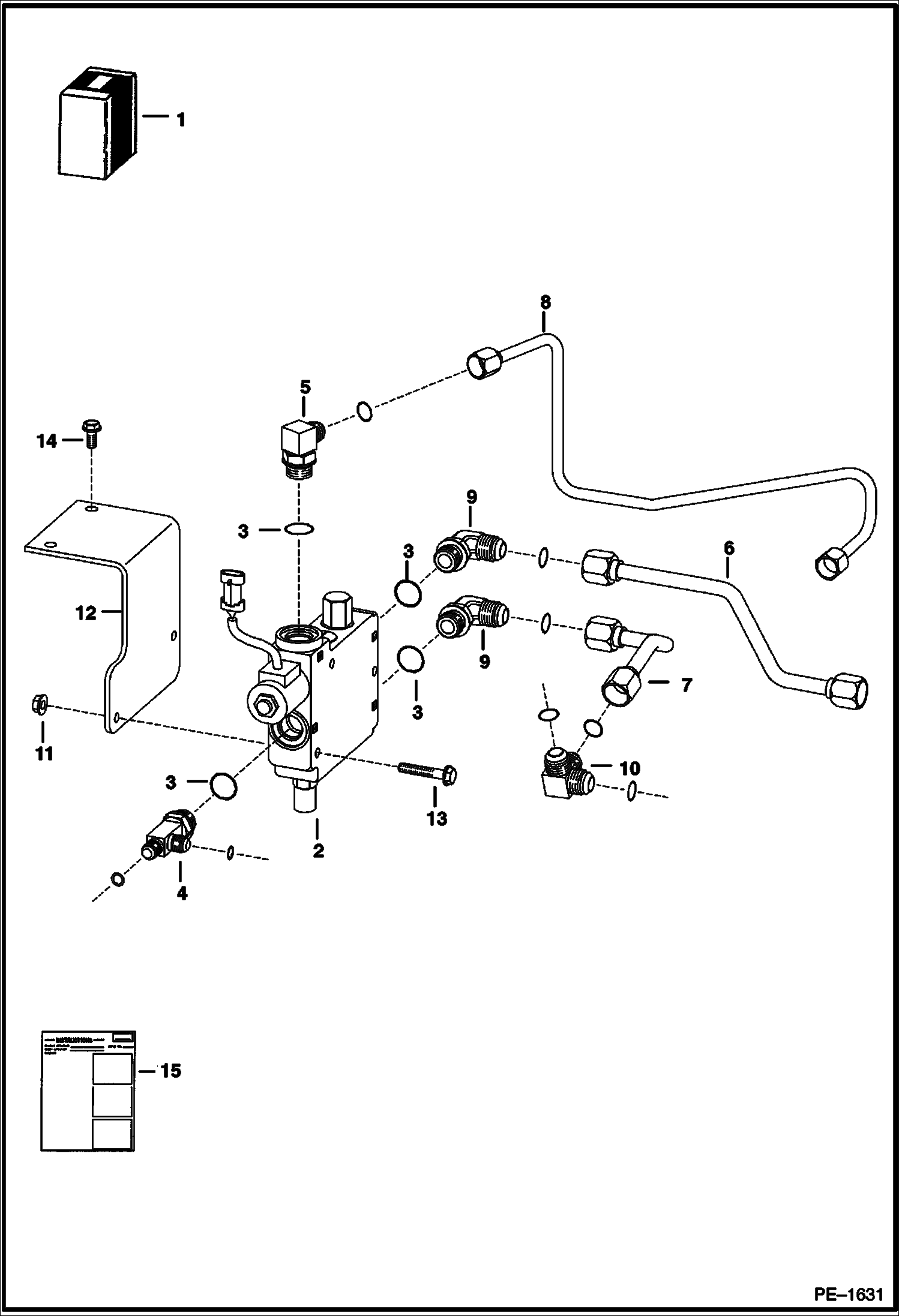 Схема запчастей Bobcat 700s - BUCKET POSITIONING VALVE KIT (S/N 500K11038 & Below, 517619258 & Below, 518012218 & Below, 518012218 & Below, 518112089 & Below, 519018909 & Below, 519212154 & Below) ACCESSORIES & OPTIONS