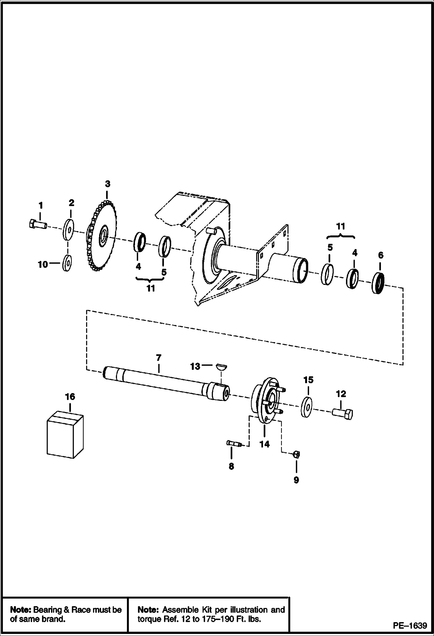 Схема запчастей Bobcat S-Series - AXLE DRIVE TRAIN