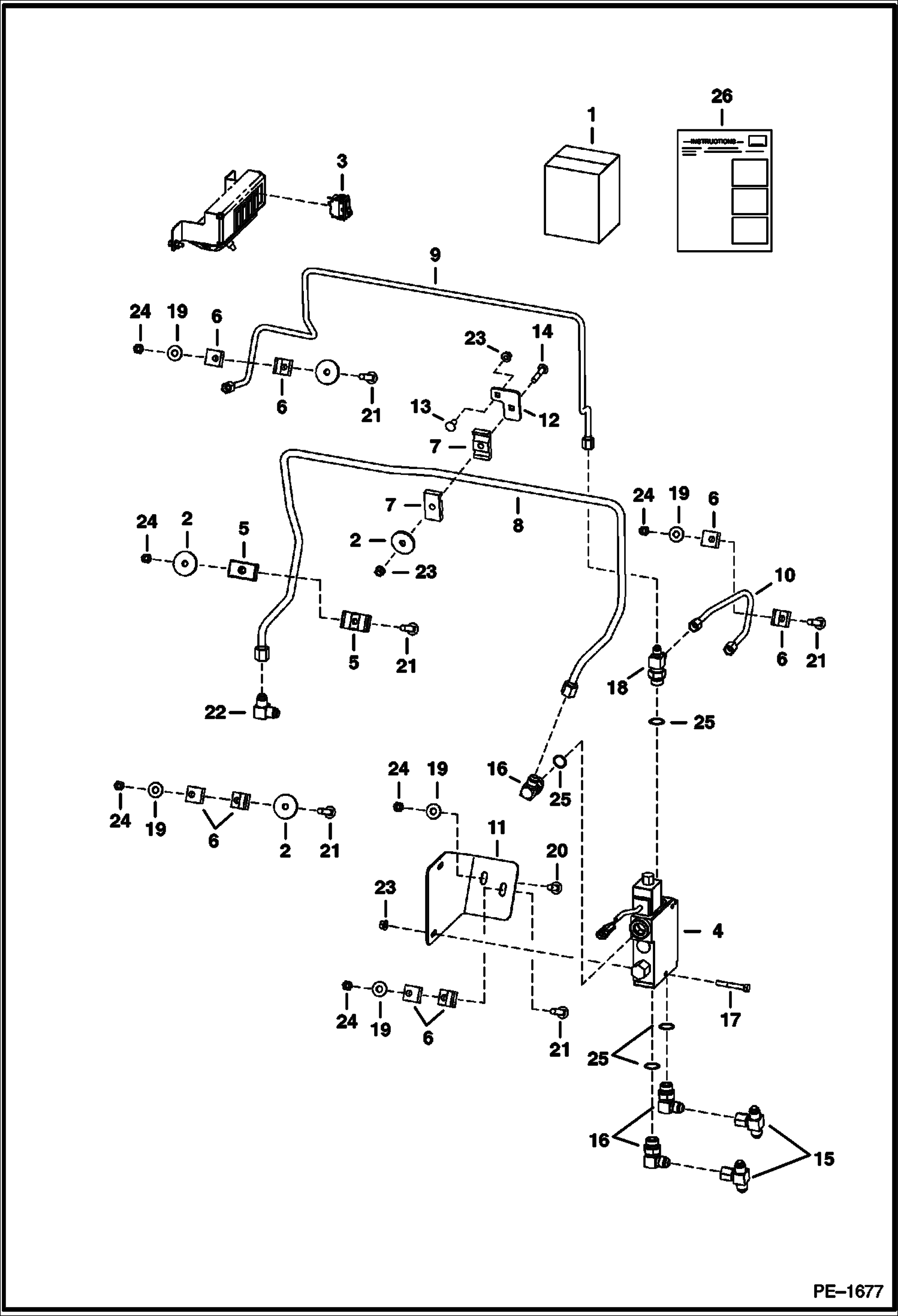 Схема запчастей Bobcat S-Series - BUCKET POSITON KIT ACCESSORIES & OPTIONS