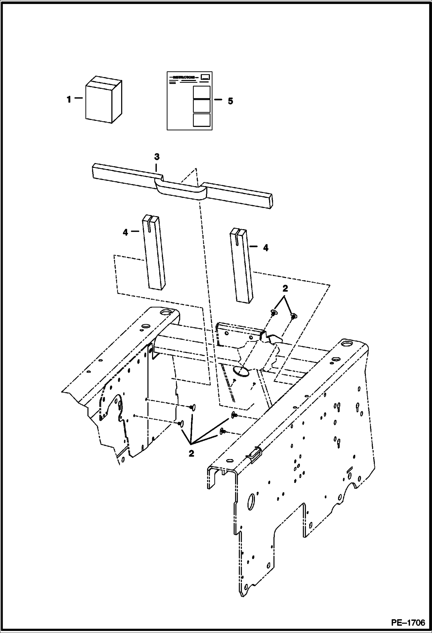 Схема запчастей Bobcat 800s - SEAL ENCLOSURE KIT ACCESSORIES & OPTIONS