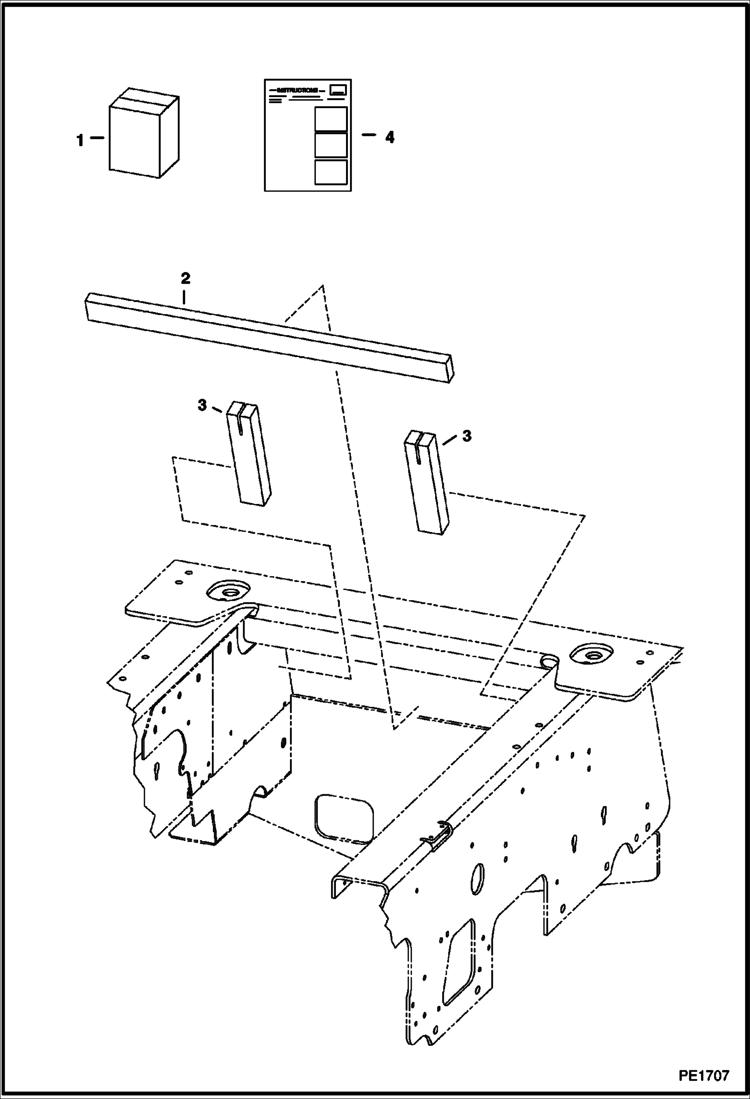 Схема запчастей Bobcat 800s - SEAL ENCLOSURE KIT ACCESSORIES & OPTIONS