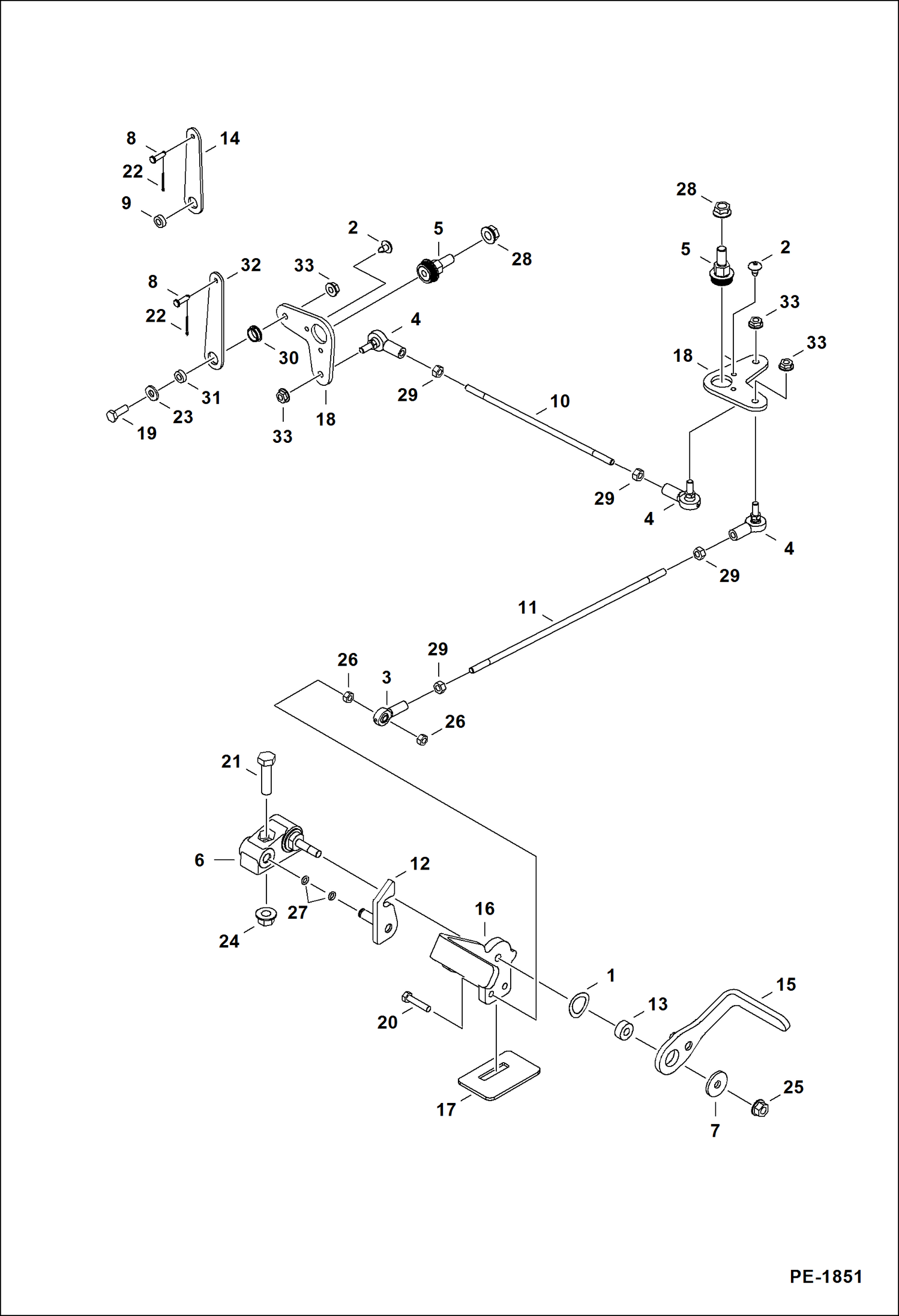 Схема запчастей Bobcat 325 - CONTROLS (Offset) (S/N 232312834 & Above and 232412646 & Above) CONTROLS