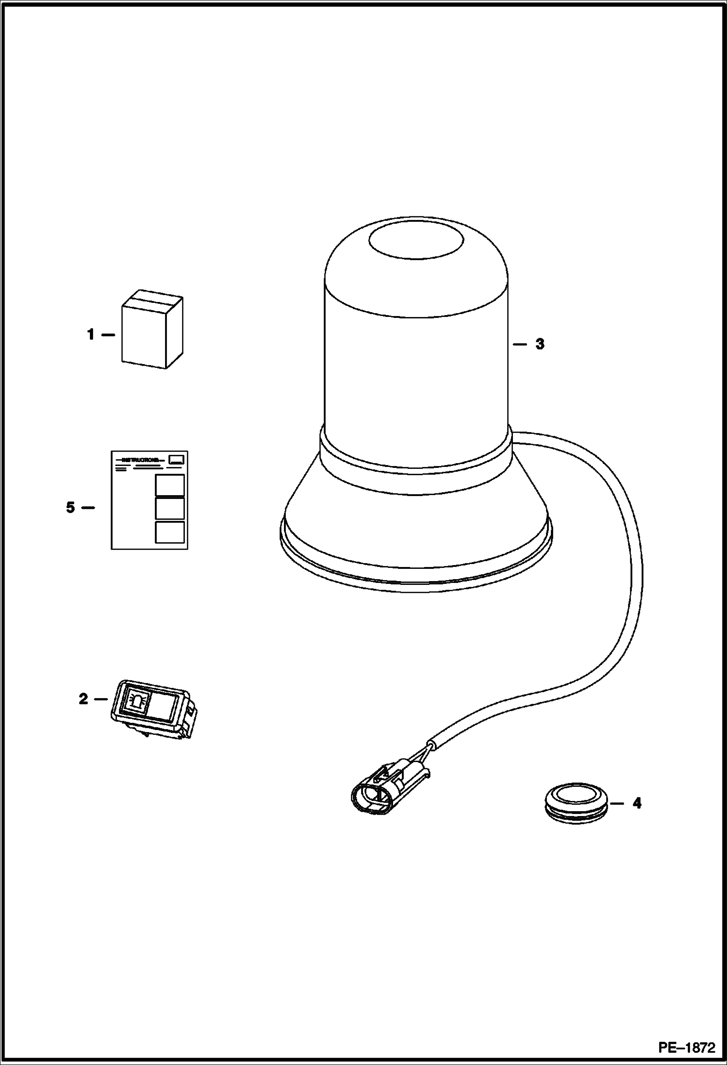 Схема запчастей Bobcat 5610 - BEACON LIGHT KIT ACCESSORIES & OPTIONS