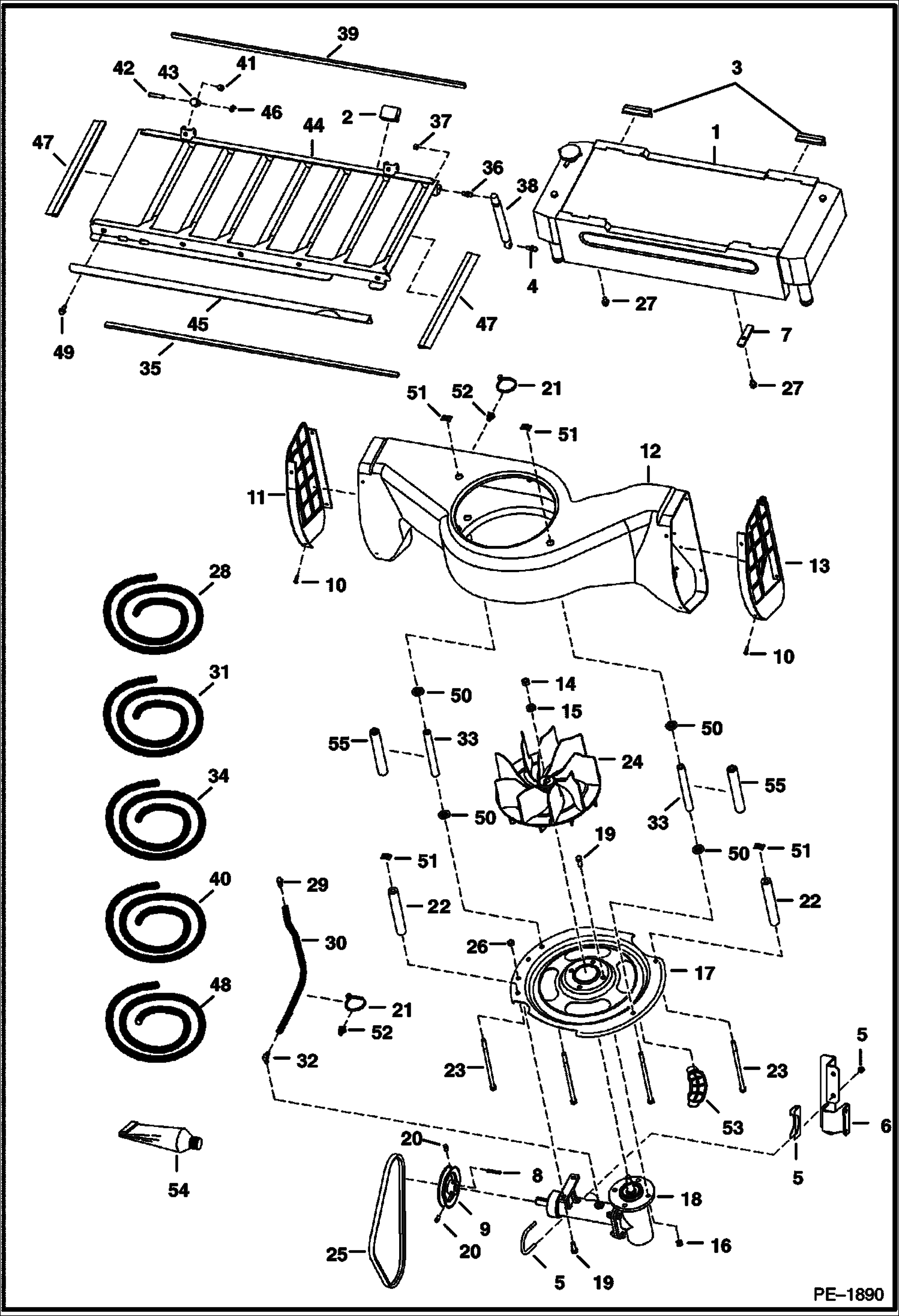 Схема запчастей Bobcat 700s - COOLING SYSTEM POWER UNIT