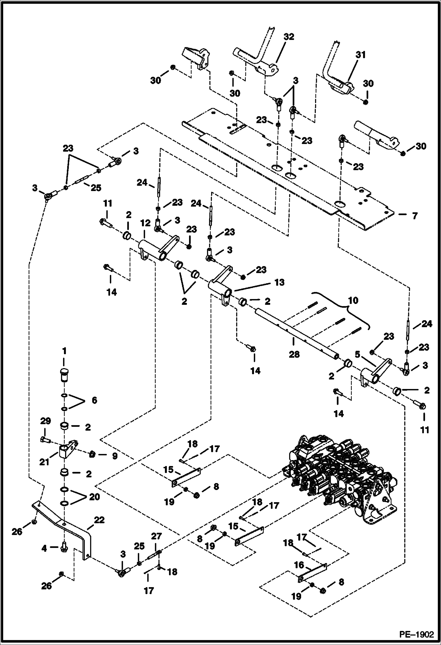 Схема запчастей Bobcat 322 - CONTROLS CONTROLS