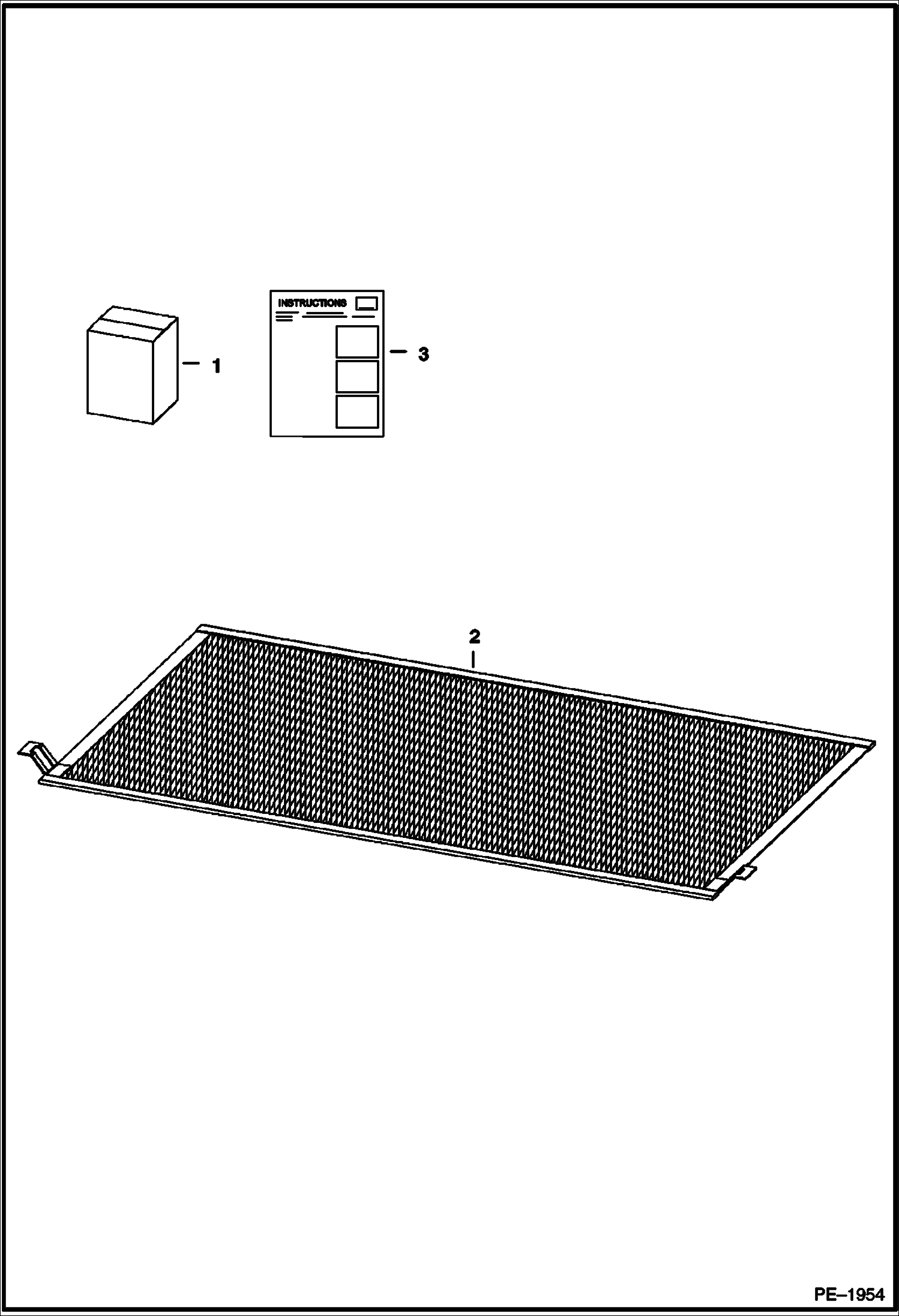 Схема запчастей Bobcat T-Series - RADIATOR SCREEN KIT ACCESSORIES & OPTIONS