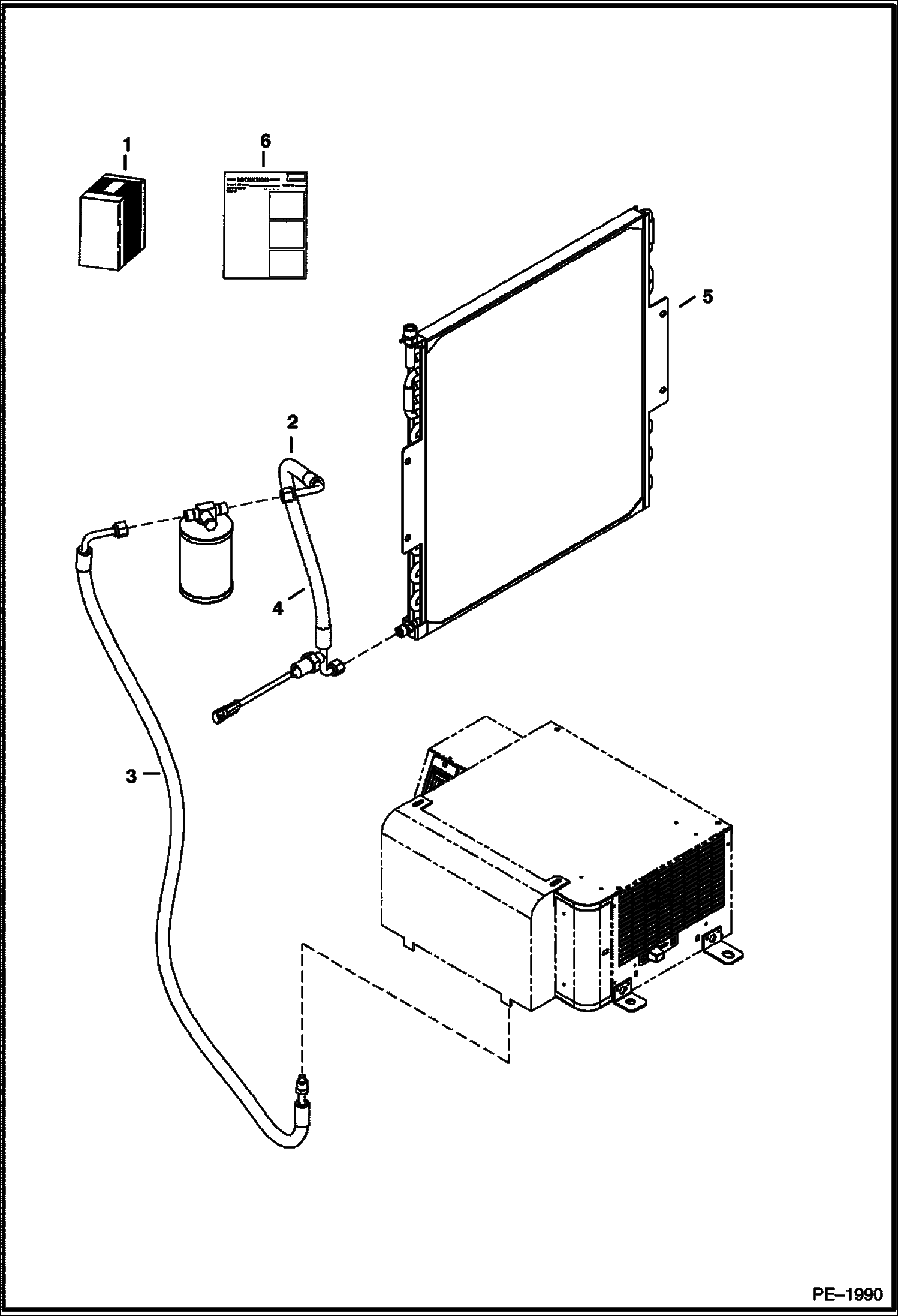 Схема запчастей Bobcat 341 - RADIATOR ACCESS KIT (S/N 2332) ACCESSORIES & OPTIONS