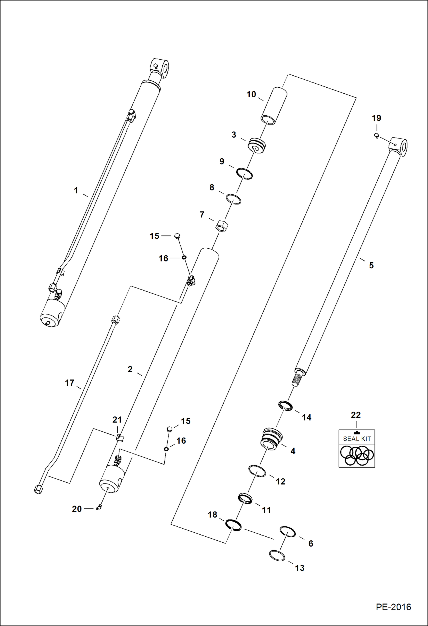 Схема запчастей Bobcat 800s - LIFT CYLINDER HYDRAULIC SYSTEM