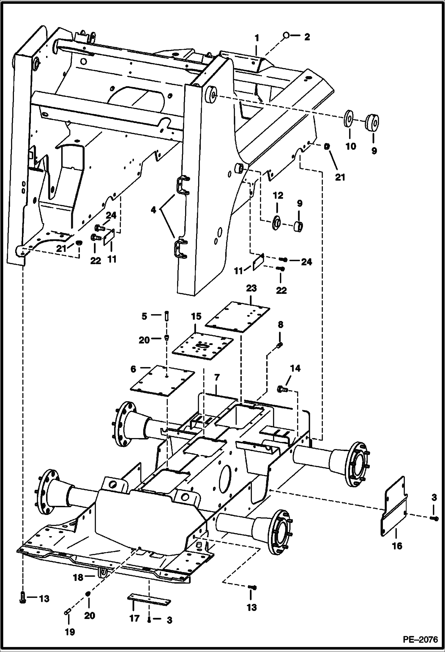 Схема запчастей Bobcat S-Series - MAIN FRAME MAIN FRAME