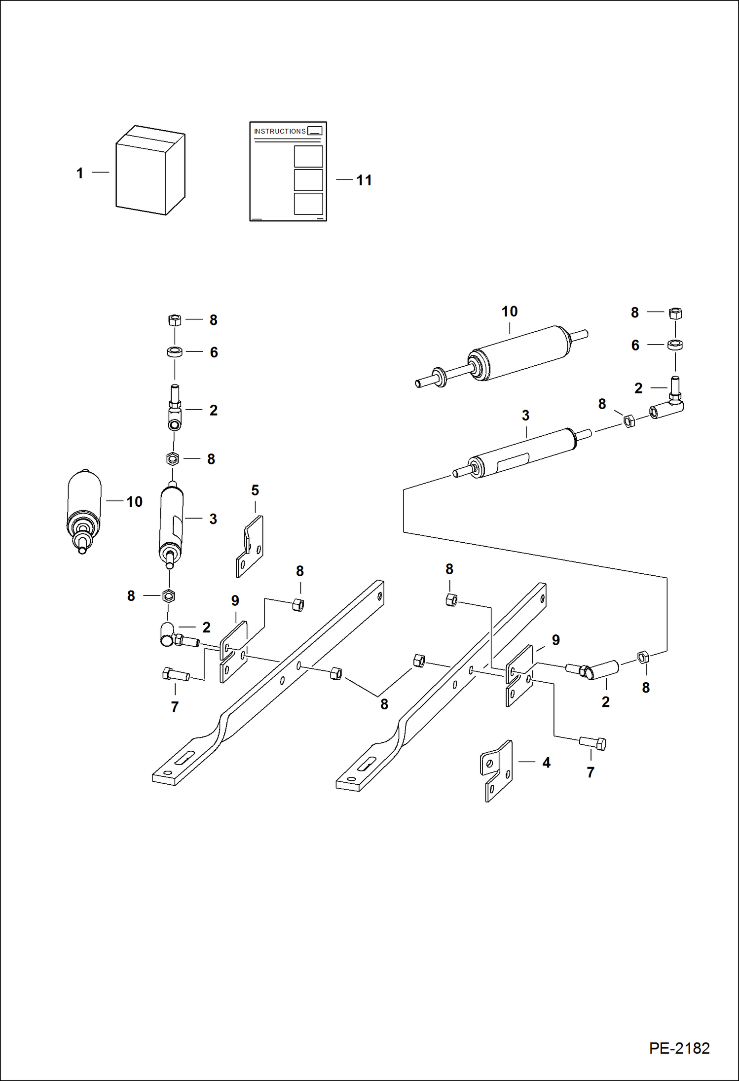 Схема запчастей Bobcat T-Series - STEERING DAMPENING KIT ACCESSORIES & OPTIONS