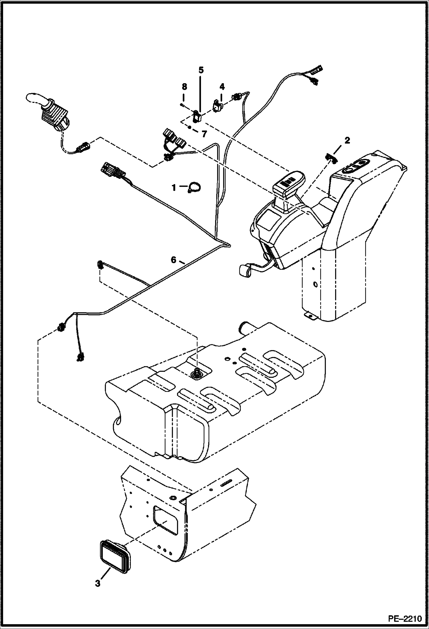 Схема запчастей Bobcat 329 - ELECTRICAL (Left Hand Console) ELECTRICAL SYSTEM