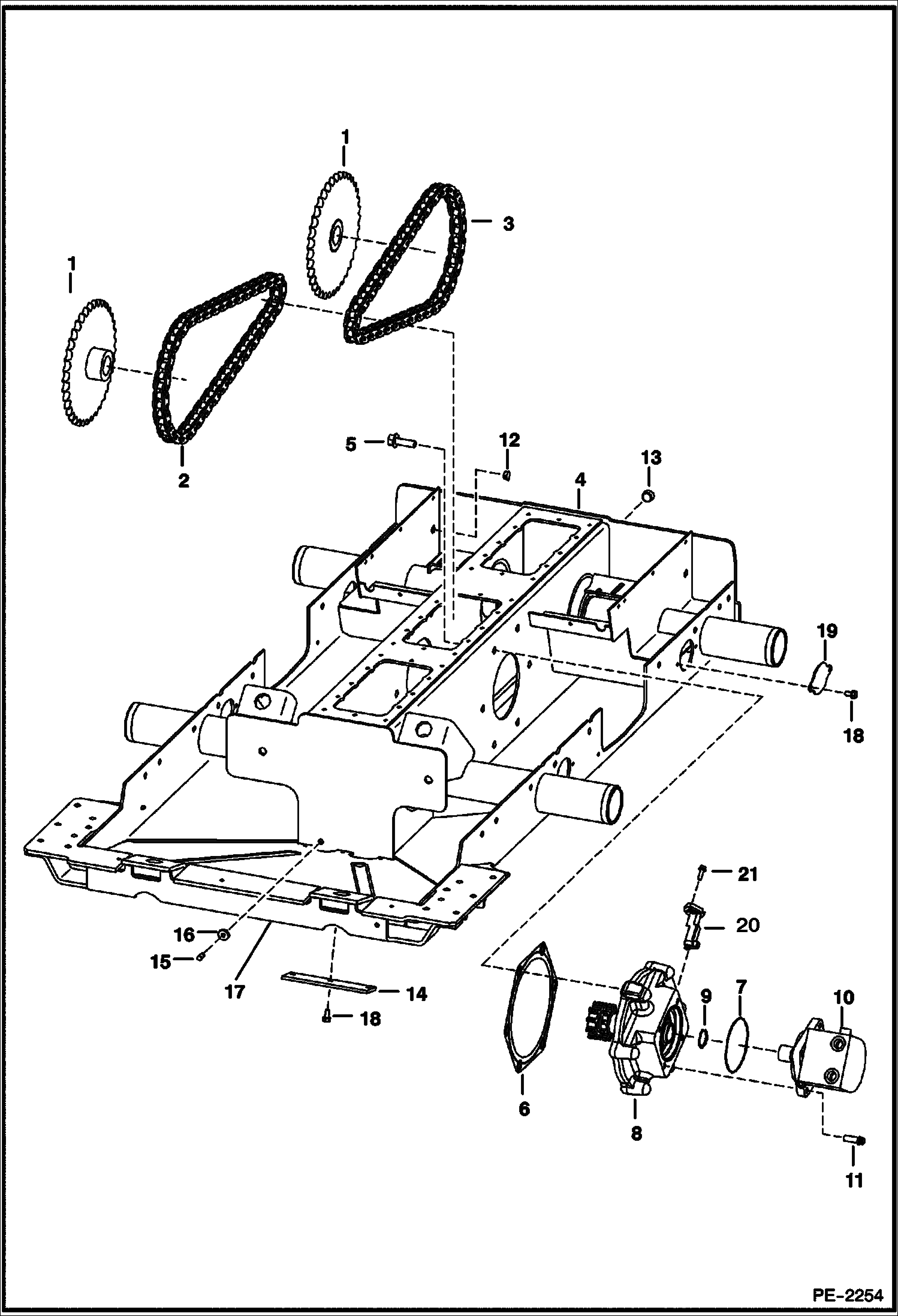 Схема запчастей Bobcat S-Series - DRIVE TRAIN DRIVE TRAIN