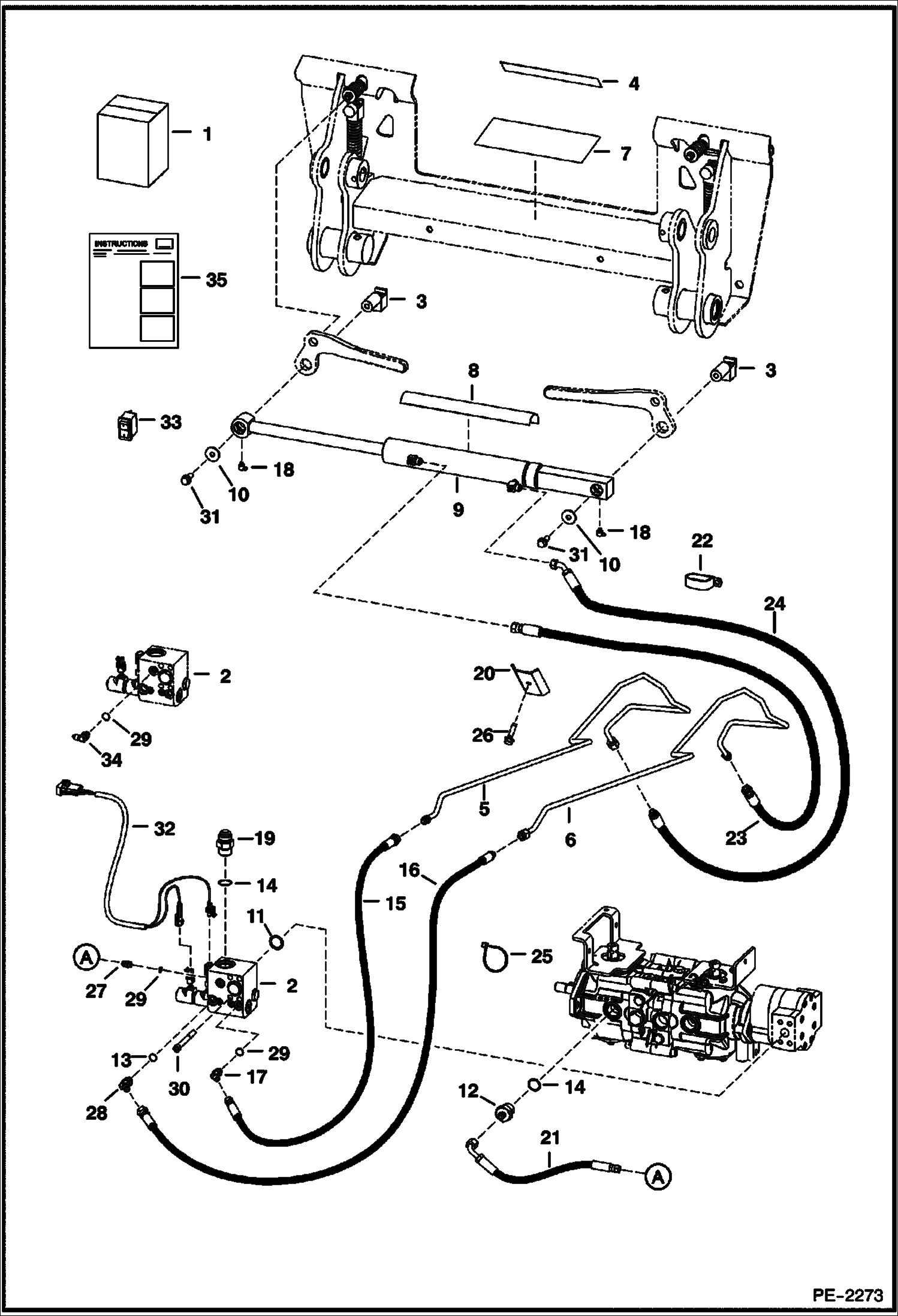 Схема запчастей Bobcat S-Series - POWER BOB-TACH KIT ACCESSORIES & OPTIONS