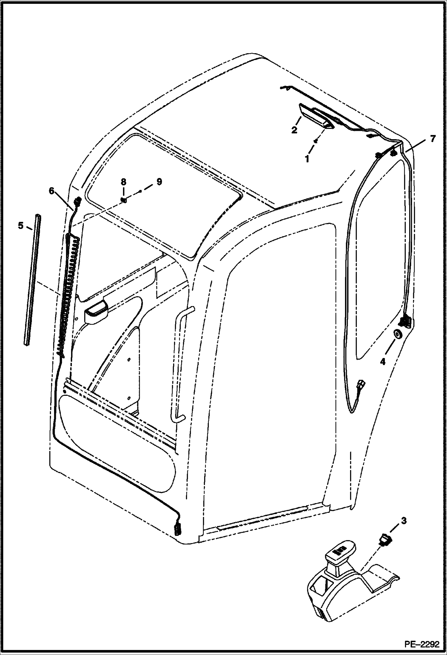 Схема запчастей Bobcat 430 - ELECTRICAL (Radio Ready Cab) (S/N 562911252 & Above) ELECTRICAL SYSTEM