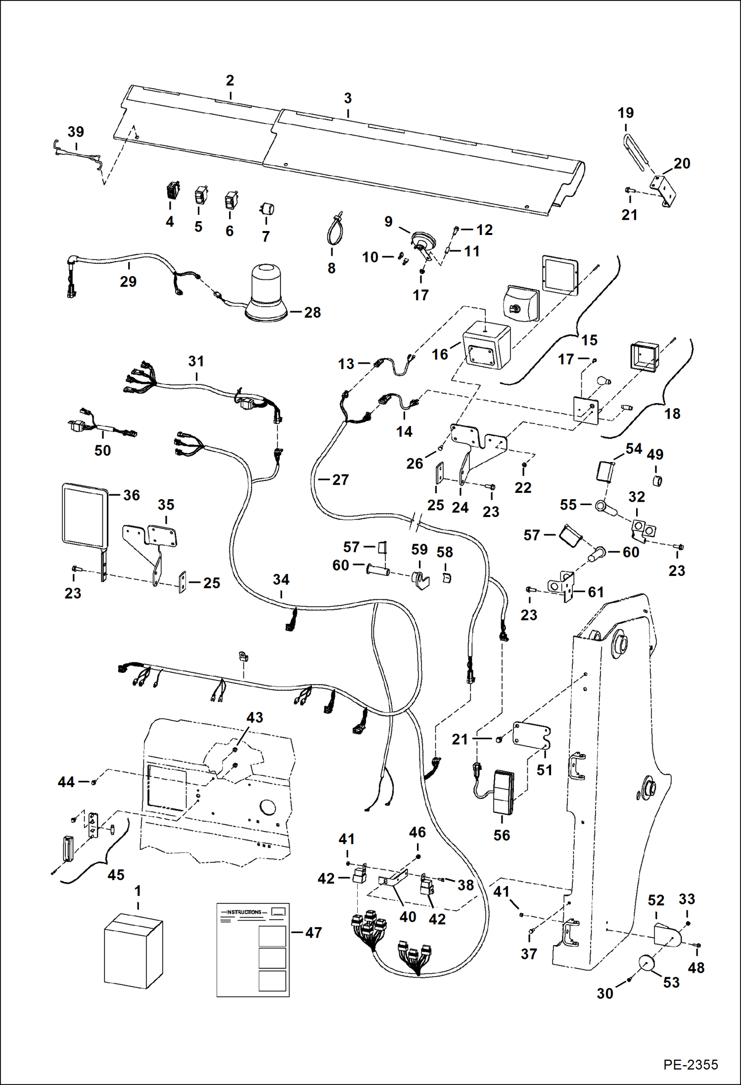 Схема запчастей Bobcat A-Series - EUROPEAN ACCESSORIES (Road Kit) ACCESSORIES & OPTIONS