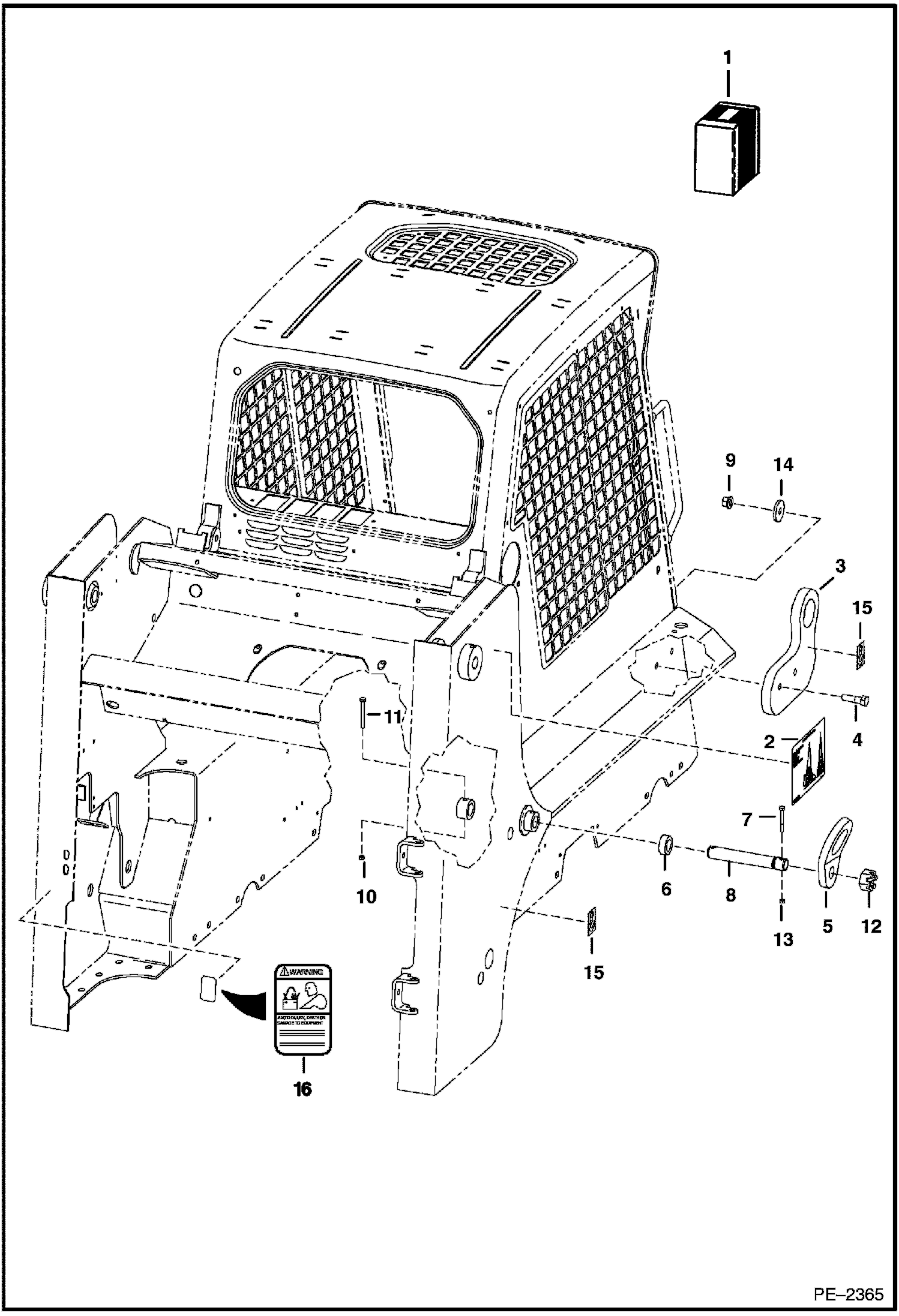 Схема запчастей Bobcat 700s - LIFT KIT (Four Point) (Army) ACCESSORIES & OPTIONS