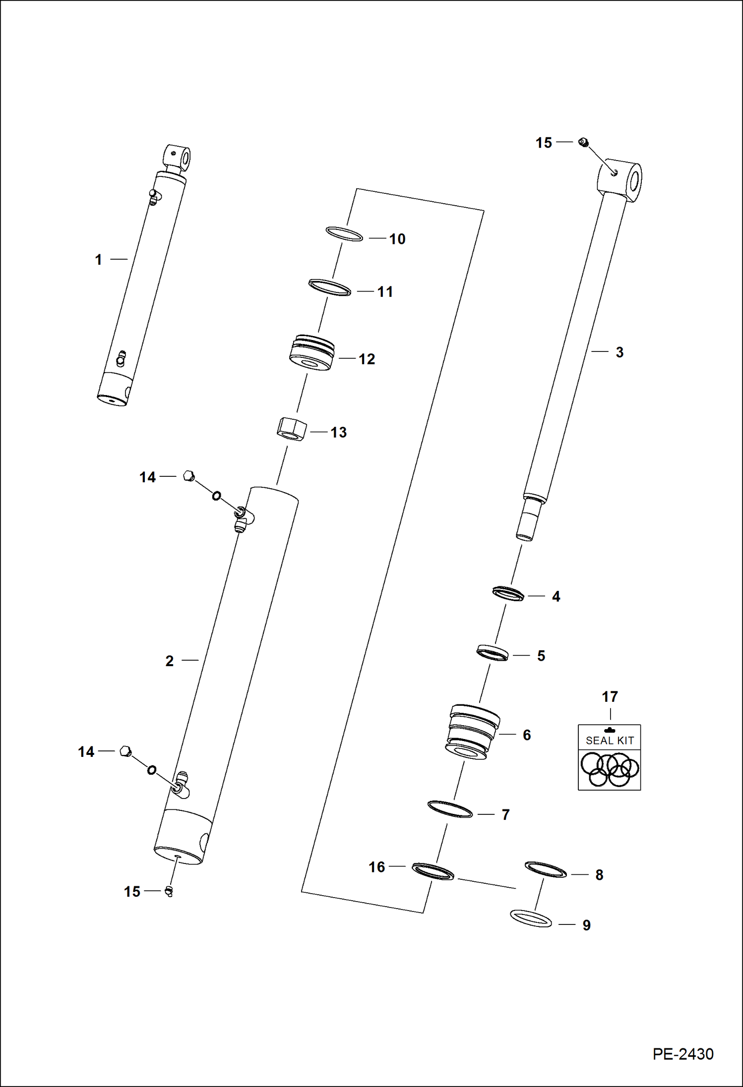 Схема запчастей Bobcat Mini Tracks Loaders - LIFT CYLINDER HYDRAULIC SYSTEM