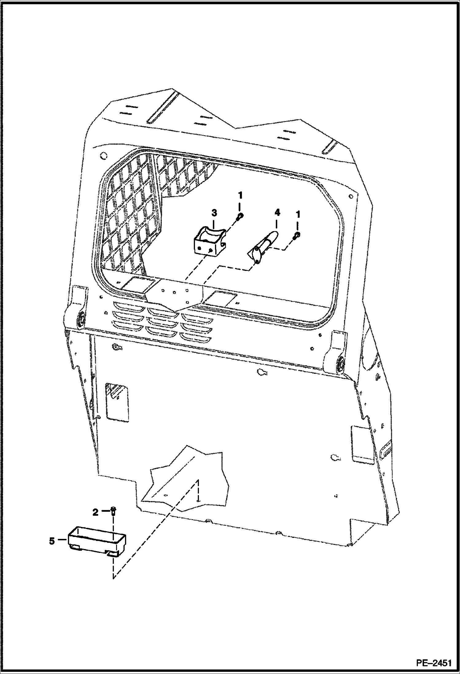 Схема запчастей Bobcat T-Series - GUN MOUNT (Army) ACCESSORIES & OPTIONS