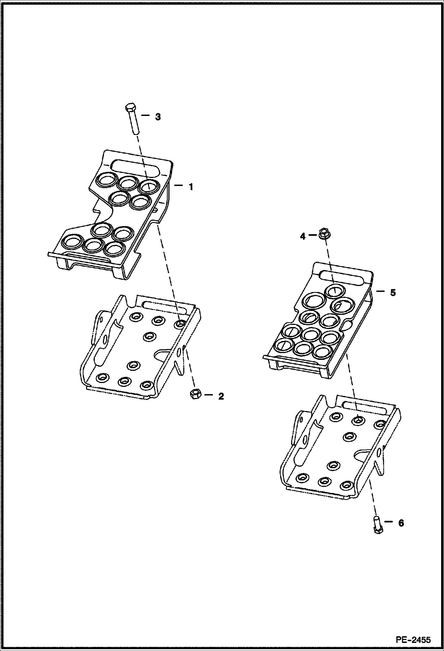 Схема запчастей Bobcat 400s - PEDAL EXTENDERS ACCESSORIES & OPTIONS