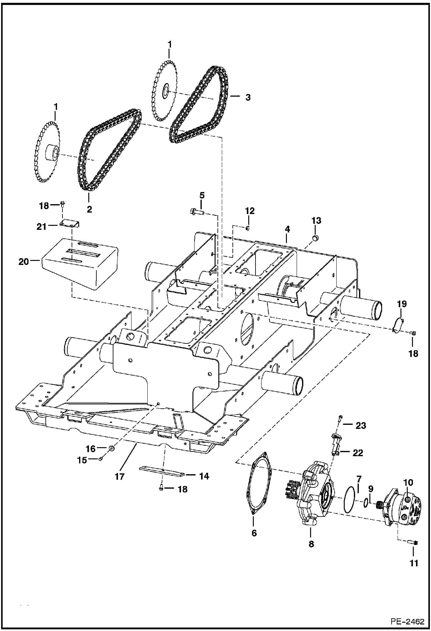 Схема запчастей Bobcat S-Series - DRIVE TRAIN DRIVE TRAIN