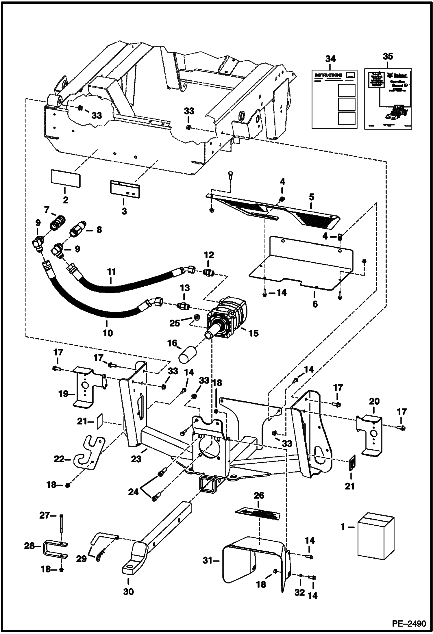 Схема запчастей Bobcat 5600 - PTO KIT ACCESSORIES & OPTIONS