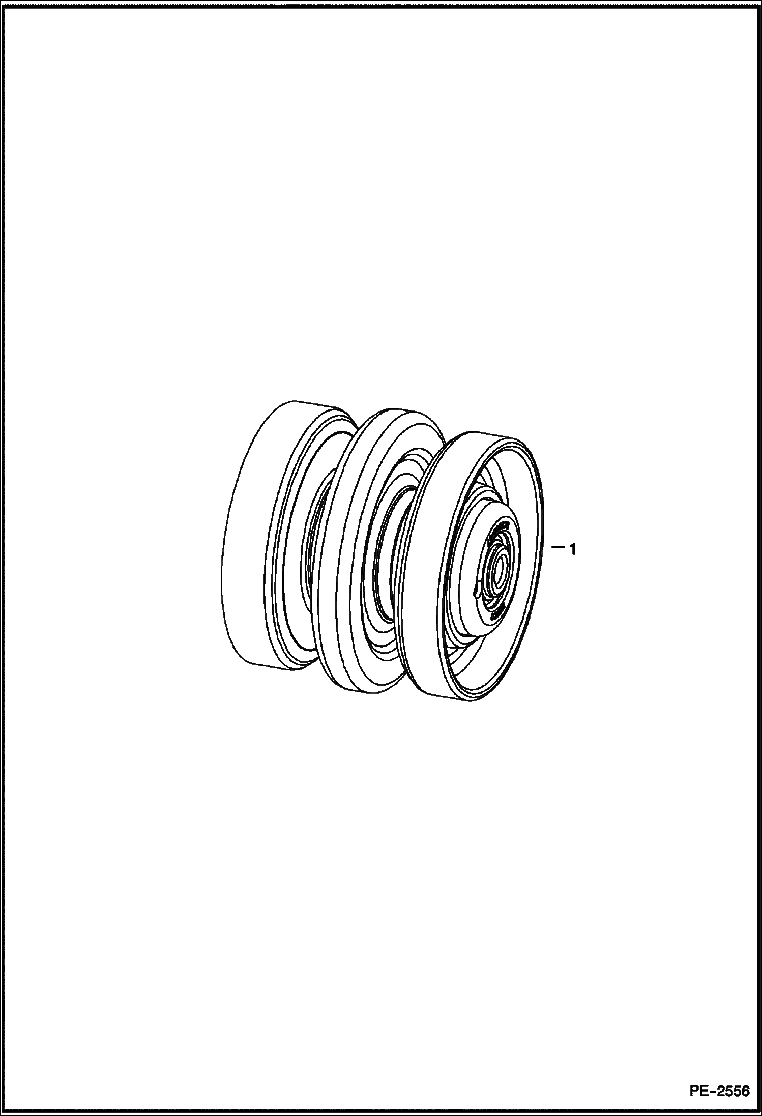 Схема запчастей Bobcat 800s - TRACK ROLLER DRIVE TRAIN