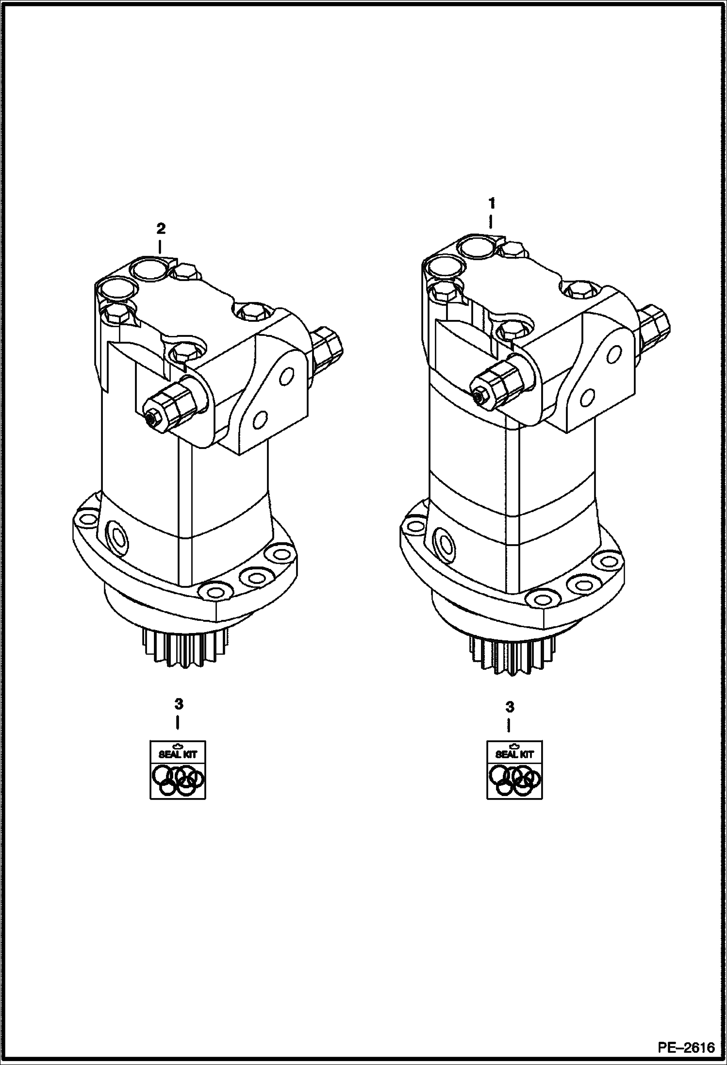 Схема запчастей Bobcat 323 - SLEW MOTOR HYDRAULIC SYSTEM