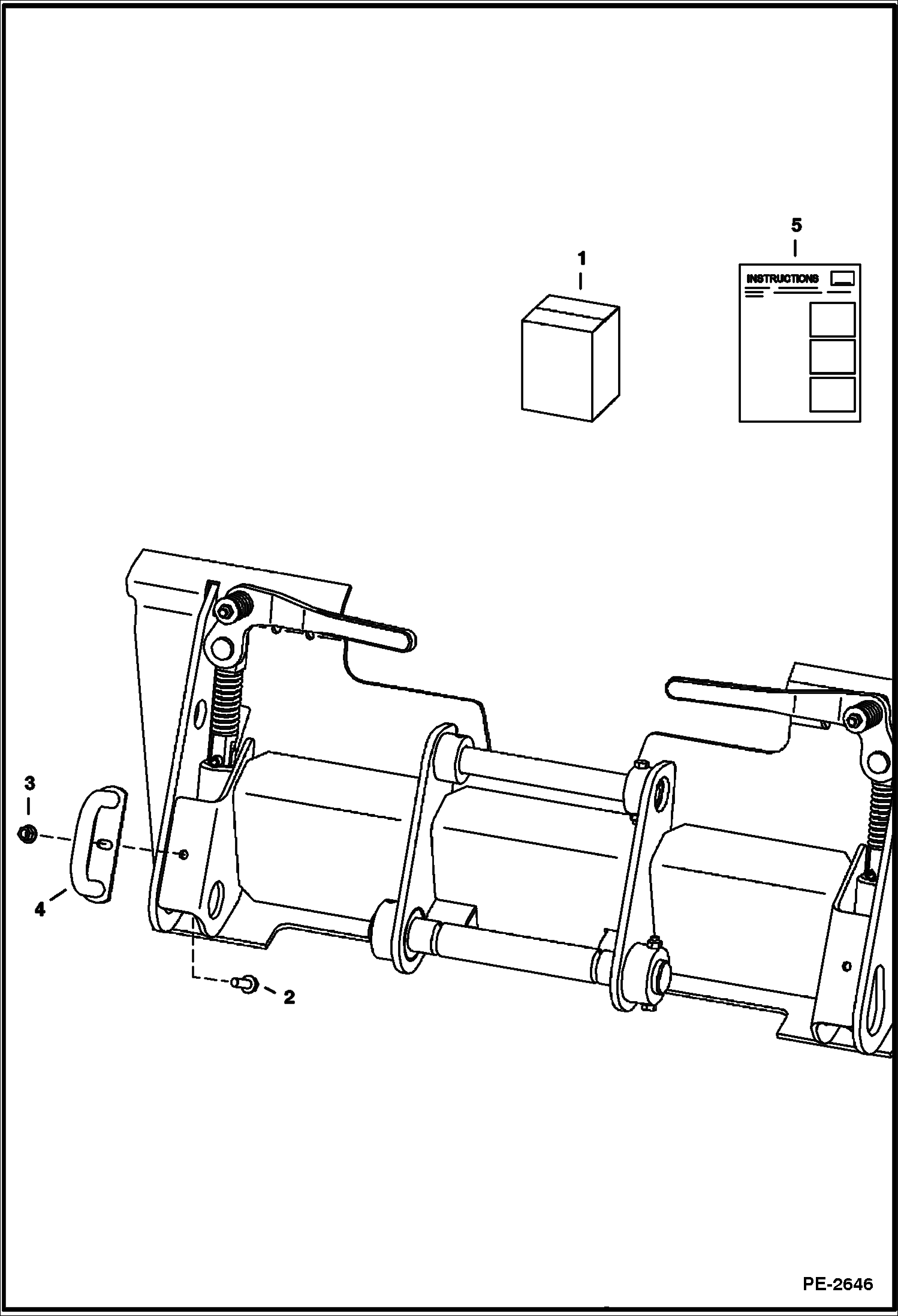 Схема запчастей Bobcat 5600 - HOSE GUIDE KIT ACCESSORIES & OPTIONS