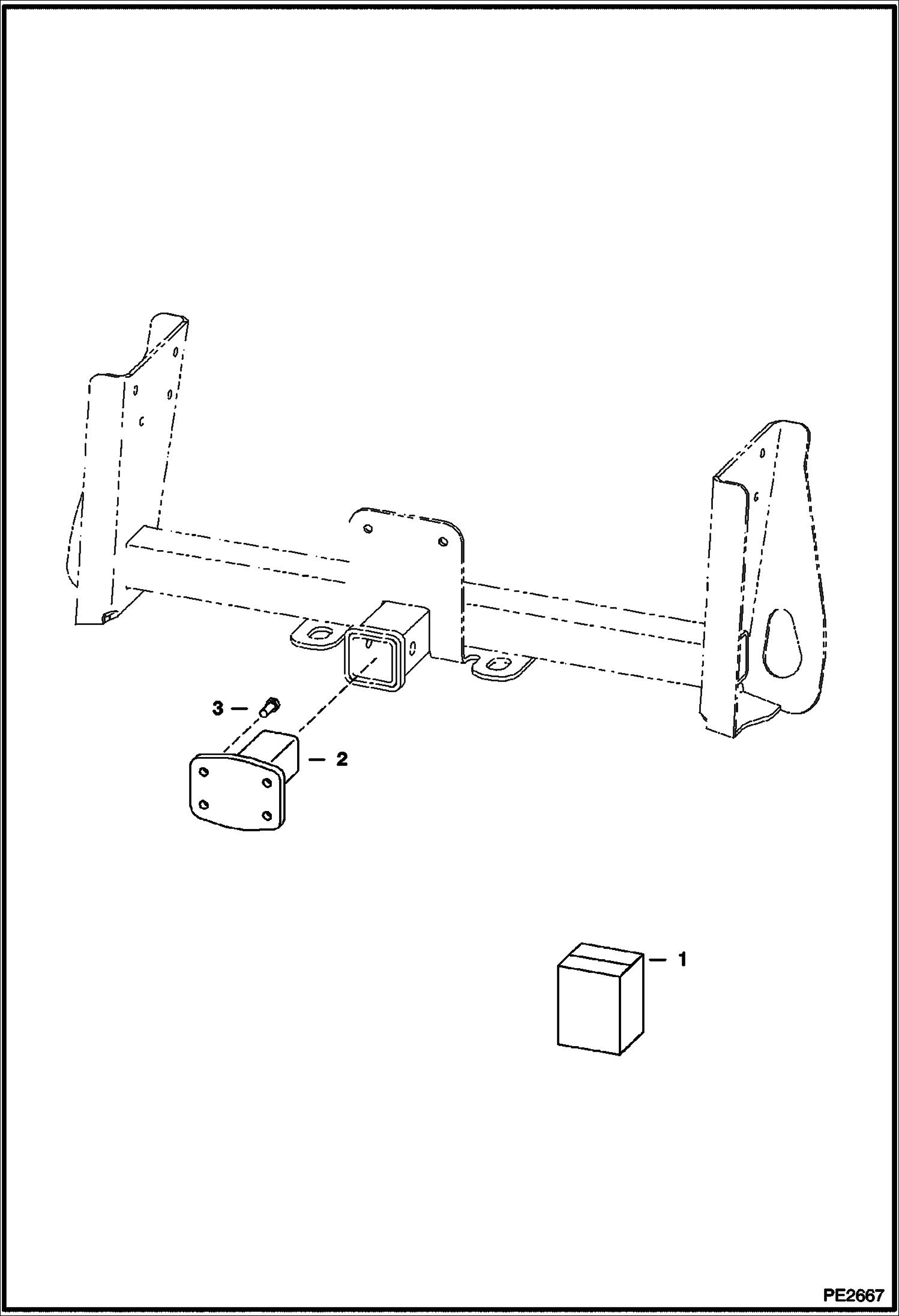 Схема запчастей Bobcat 5600 - HITCH ADAPTER KIT ACCESSORIES & OPTIONS