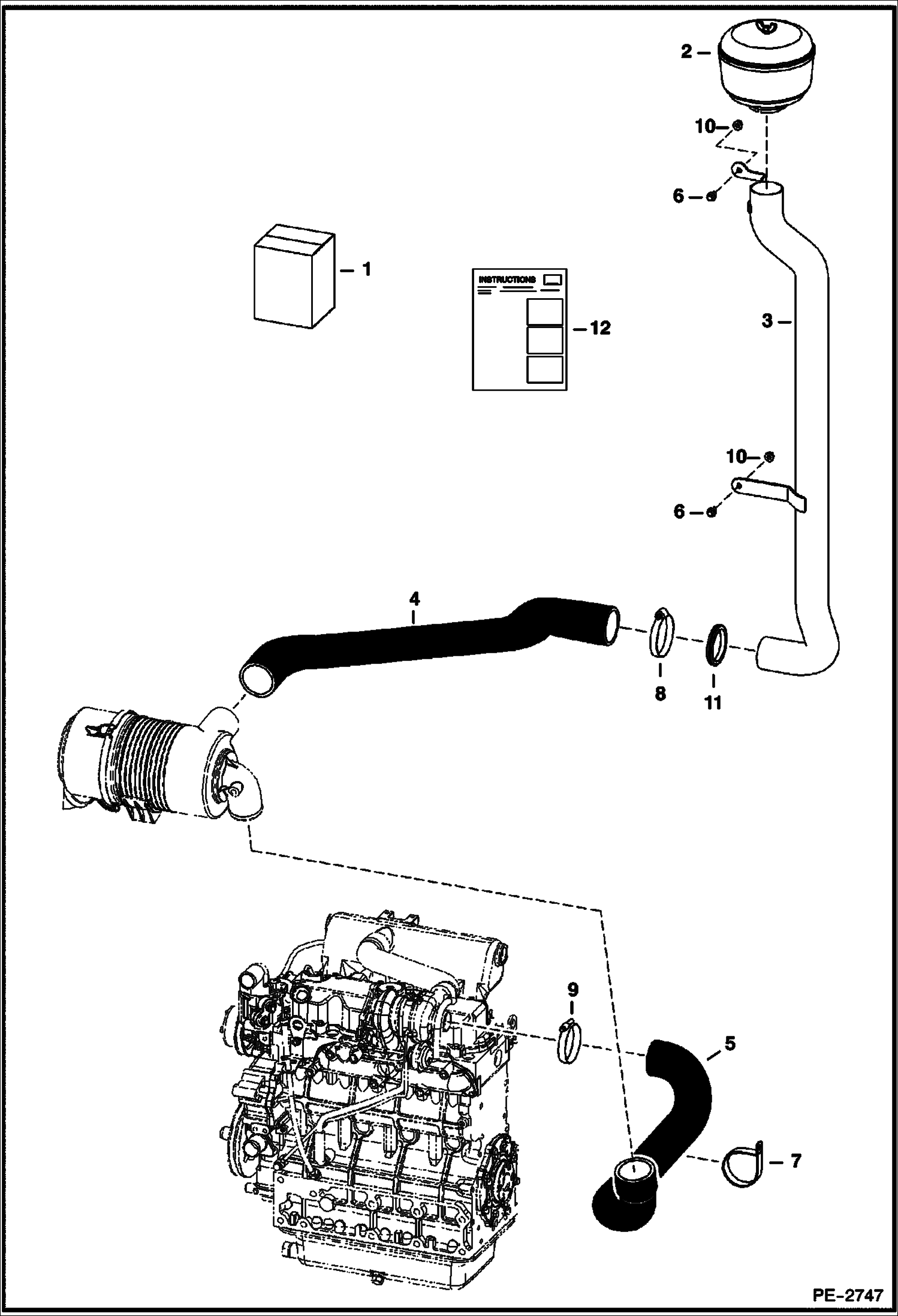 Схема запчастей Bobcat 5600 - PRE-CLEANER KIT ACCESSORIES & OPTIONS