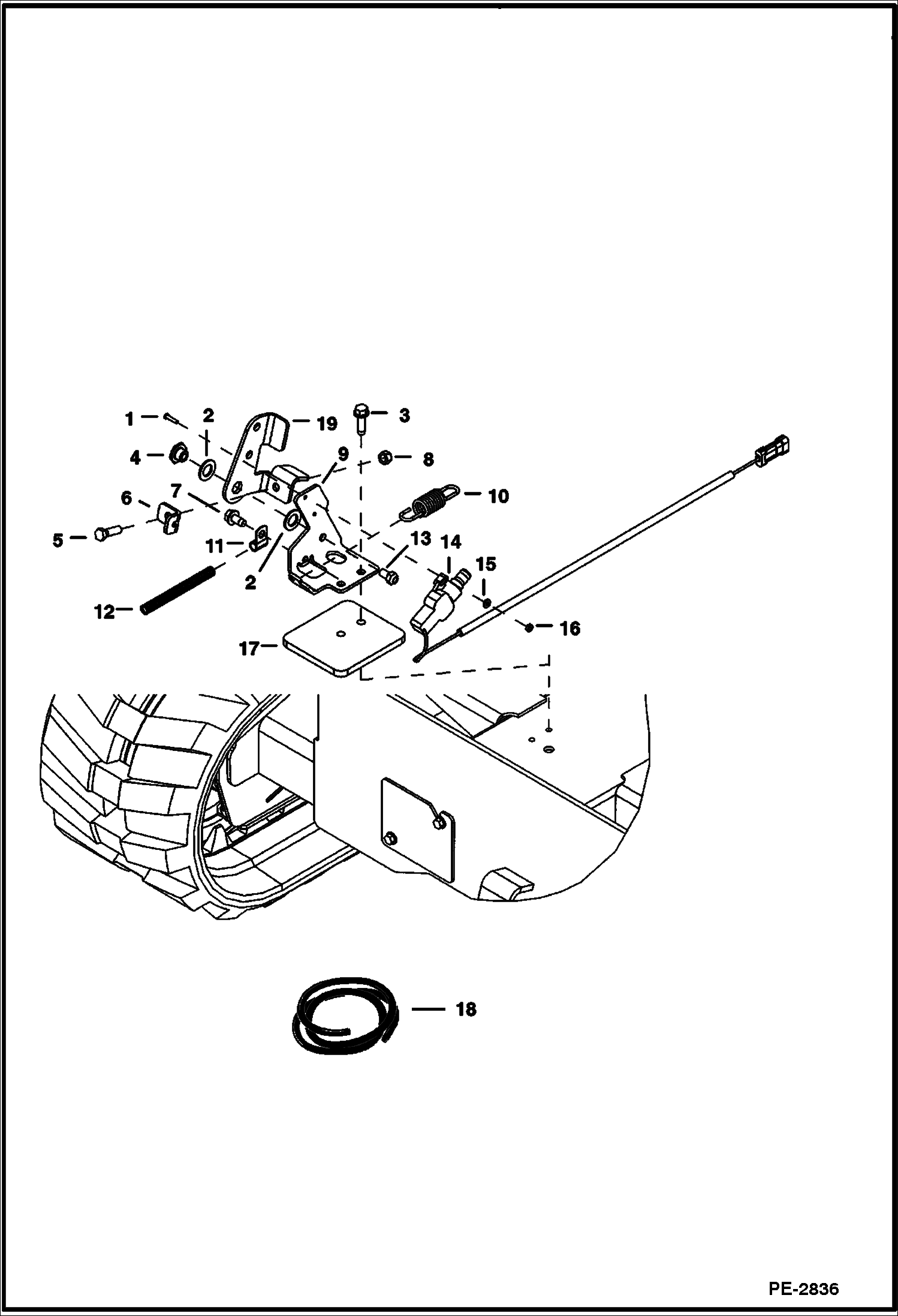 Схема запчастей Bobcat 800s - BRAKE DRIVE TRAIN