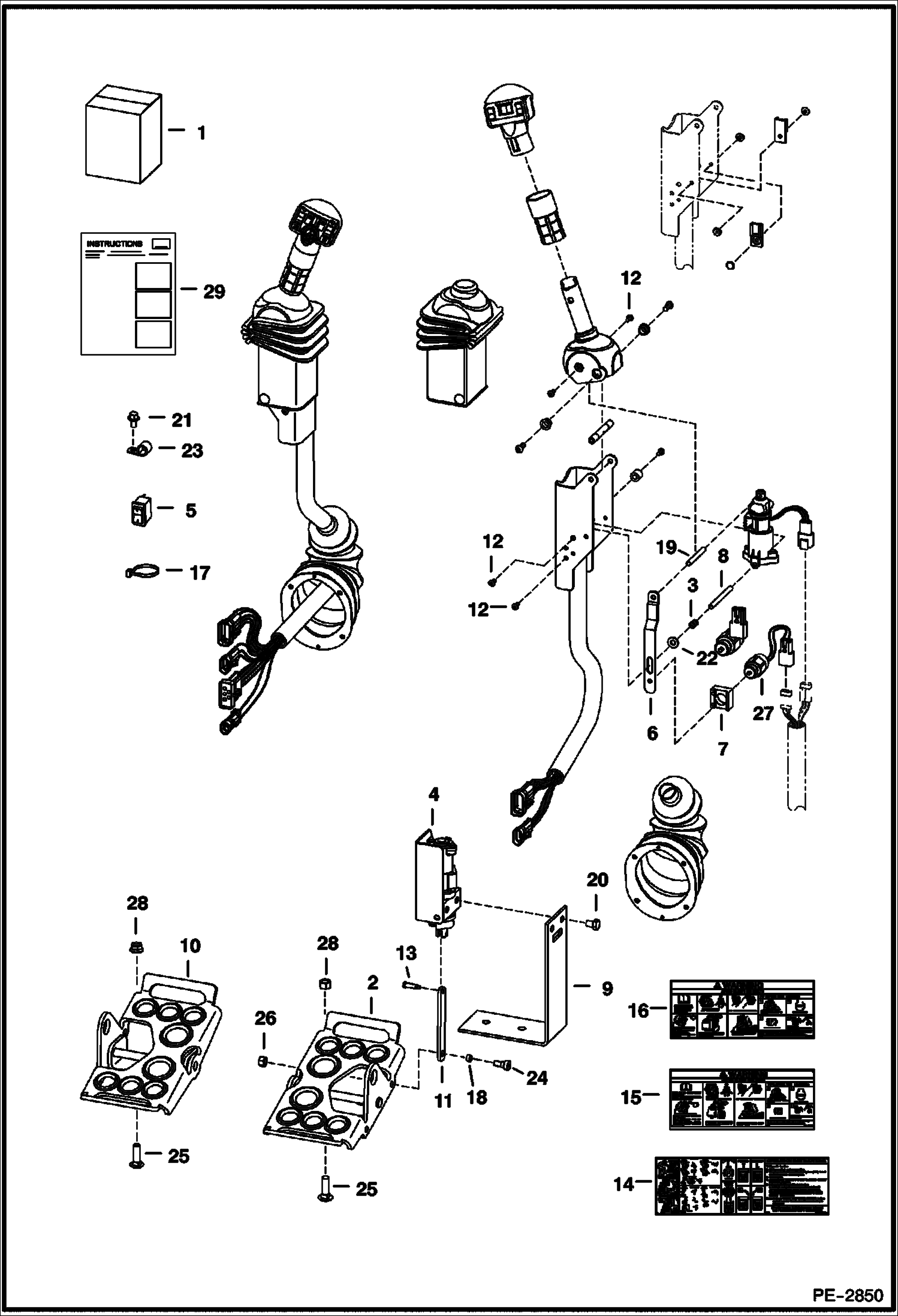 Схема запчастей Bobcat S-Series - ACS CONVERSION KIT ACCESSORIES & OPTIONS