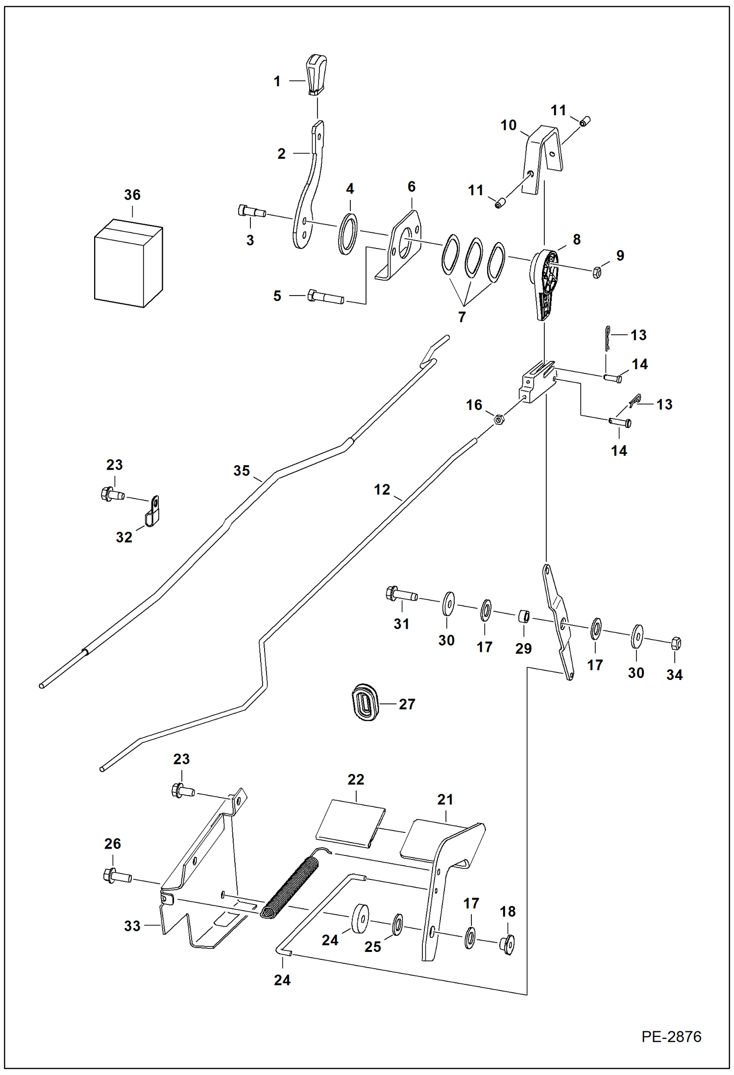 Схема запчастей Bobcat S-Series - ENGINE SPEED CONTROL (Selectable Joystick Controls) POWER UNIT