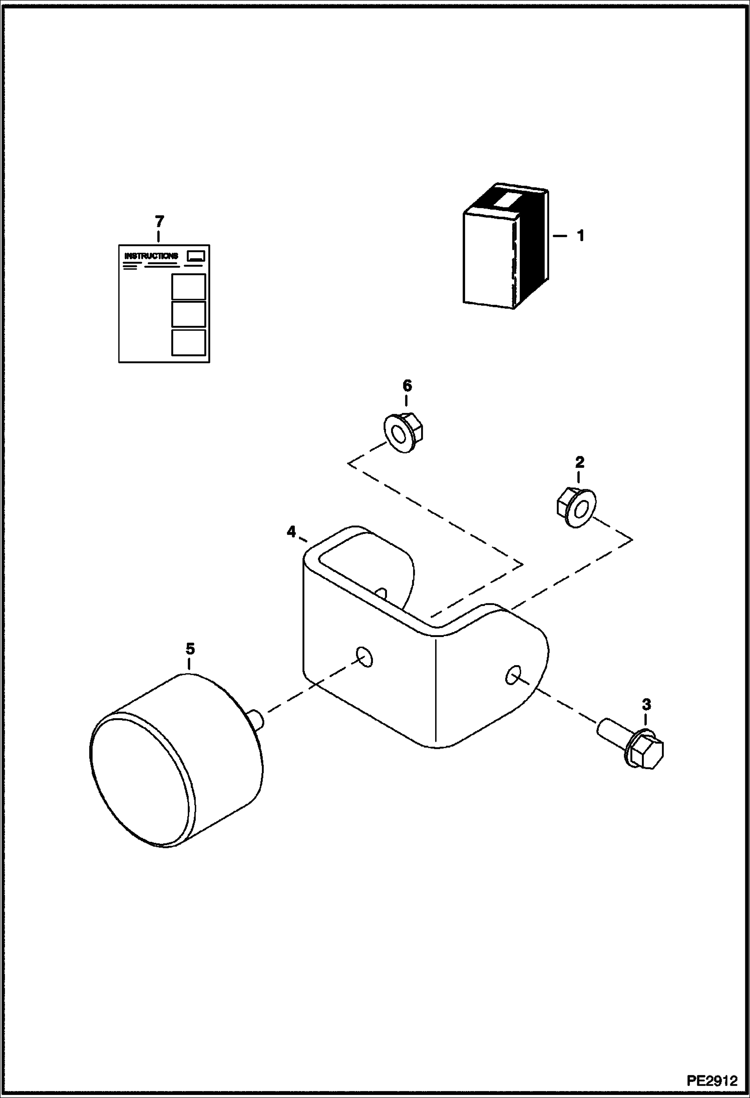 Схема запчастей Bobcat 5600 - GRAPPLE STOP KIT ACCESSORIES & OPTIONS