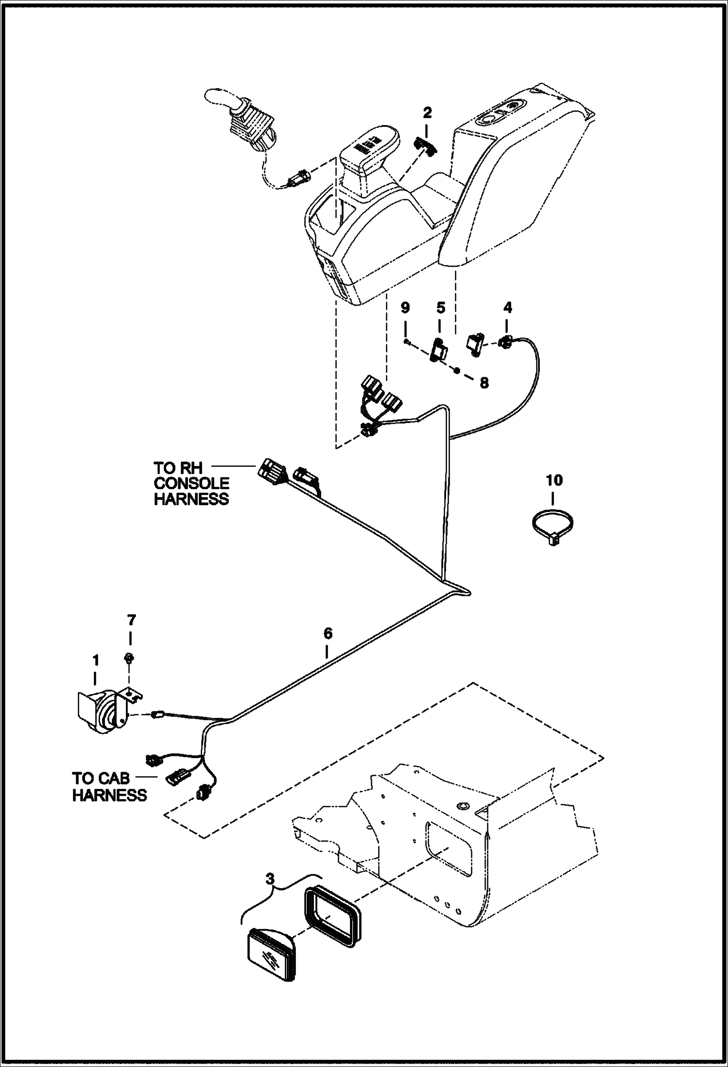 Схема запчастей Bobcat 341 - ELECTRICAL (LH Console) ELECTRICAL SYSTEM