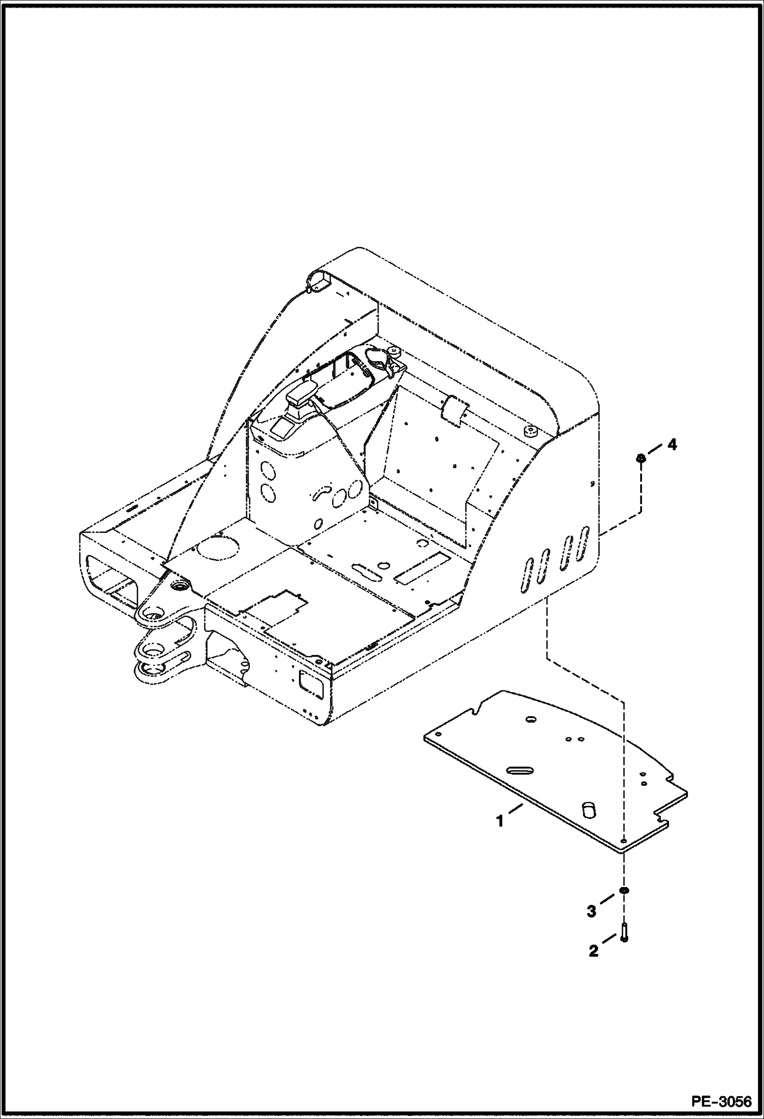 Схема запчастей Bobcat 329 - COUNTERWEIGHT MAIN FRAME