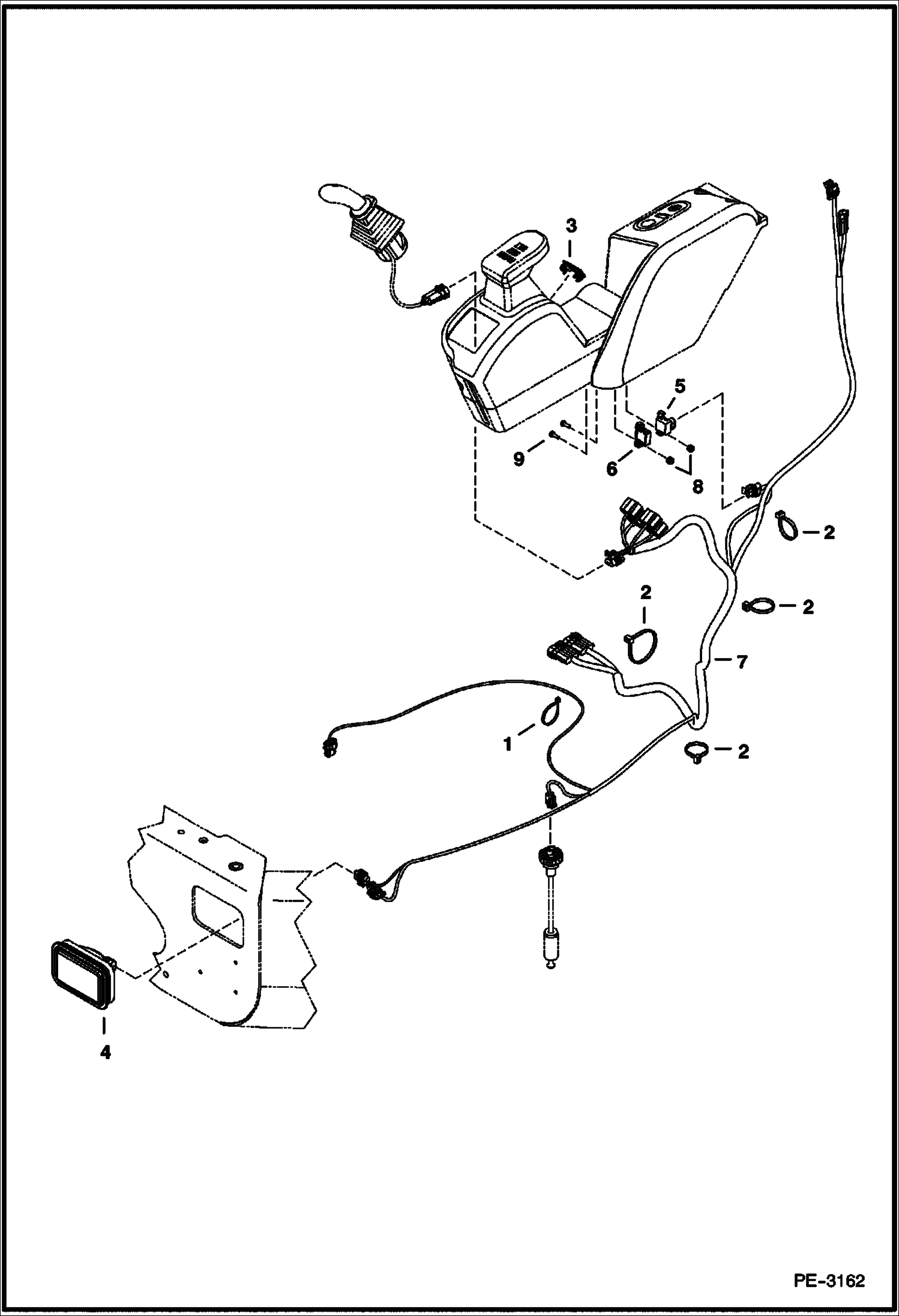 Схема запчастей Bobcat 428 - ELECTRICAL (L.H. Console) ELECTRICAL SYSTEM