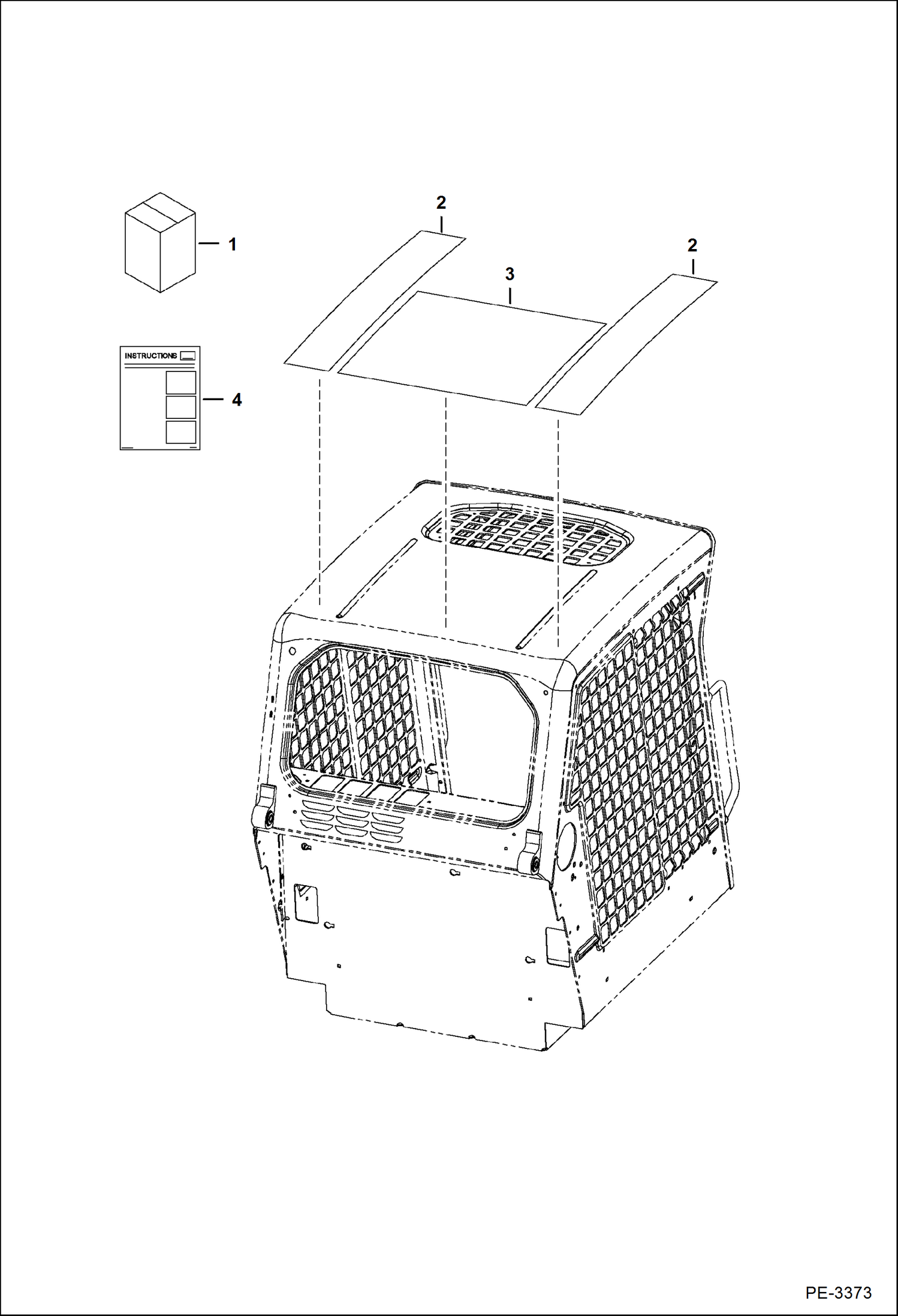 Схема запчастей Bobcat 700s - WHITE DECAL KIT ACCESSORIES & OPTIONS