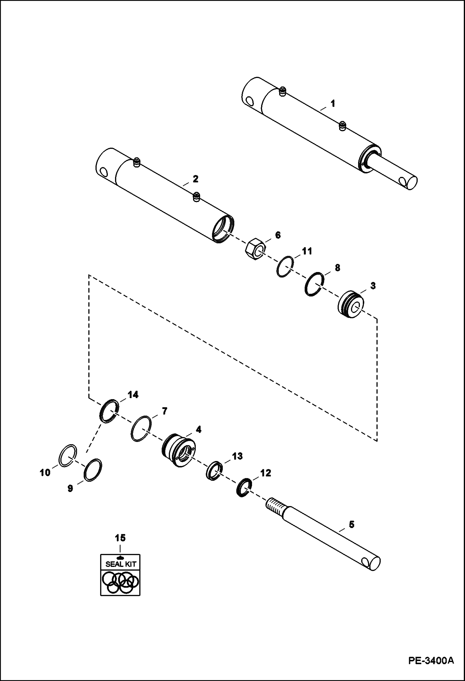 Схема запчастей Bobcat 5610 - POWER BOB-TACH (Cylinder) ACCESSORIES & OPTIONS