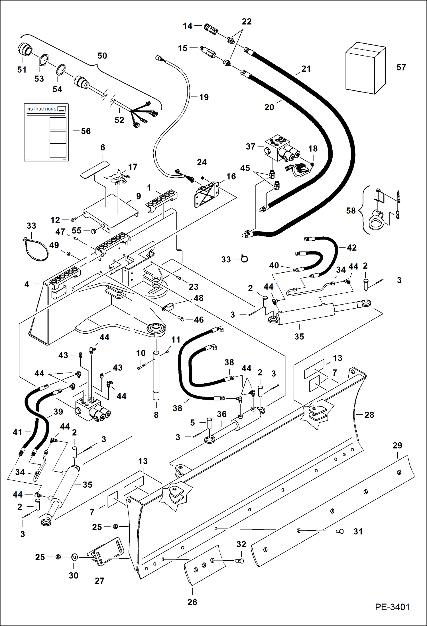 Схема запчастей Bobcat Бульдозеры - DOZER (68 224300150 & Above) (80 232112929 & Above) (90 231912313 & Above) Loader