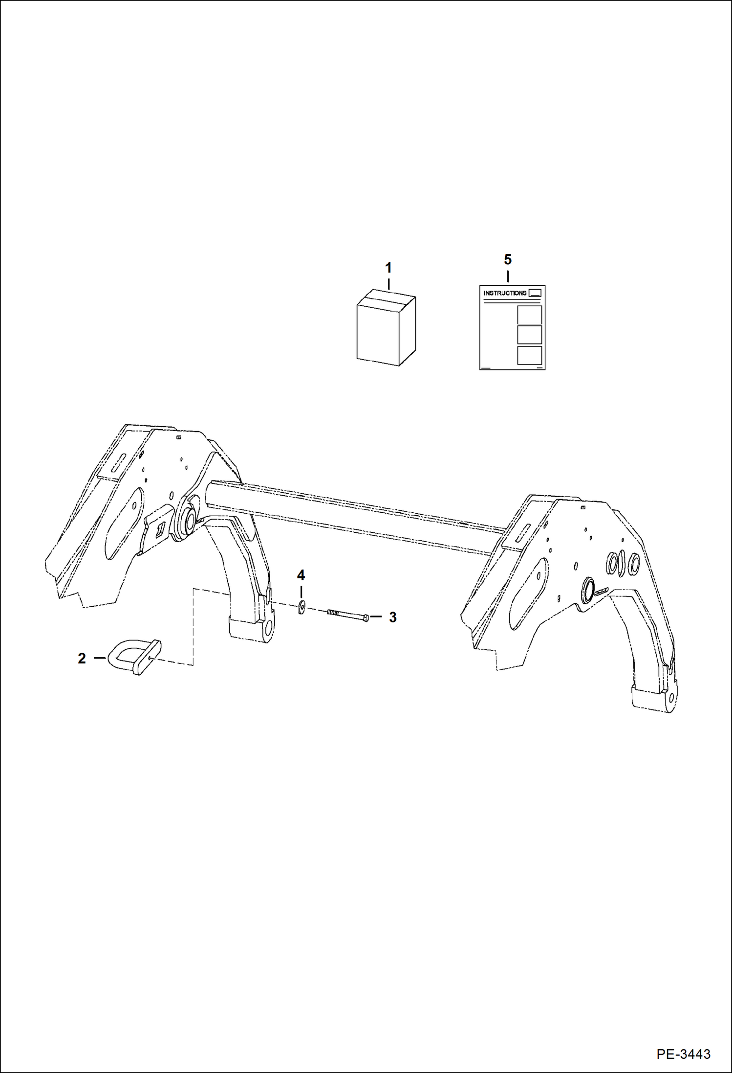 Схема запчастей Bobcat S-Series - HOSE GUIDE KIT ACCESSORIES & OPTIONS