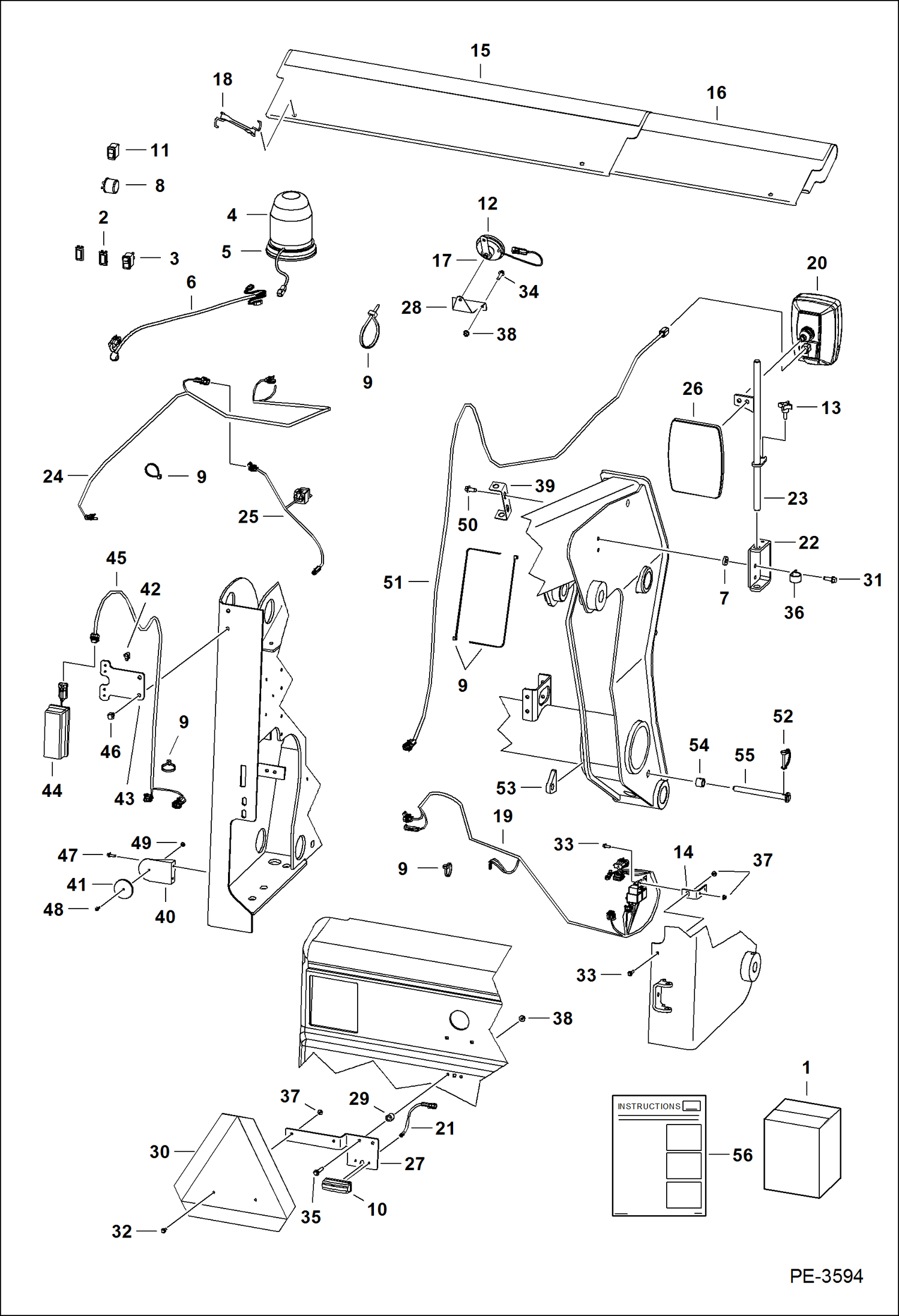 Схема запчастей Bobcat A-Series - EUROPEAN ACCESSORIES (Road Kit) ACCESSORIES & OPTIONS