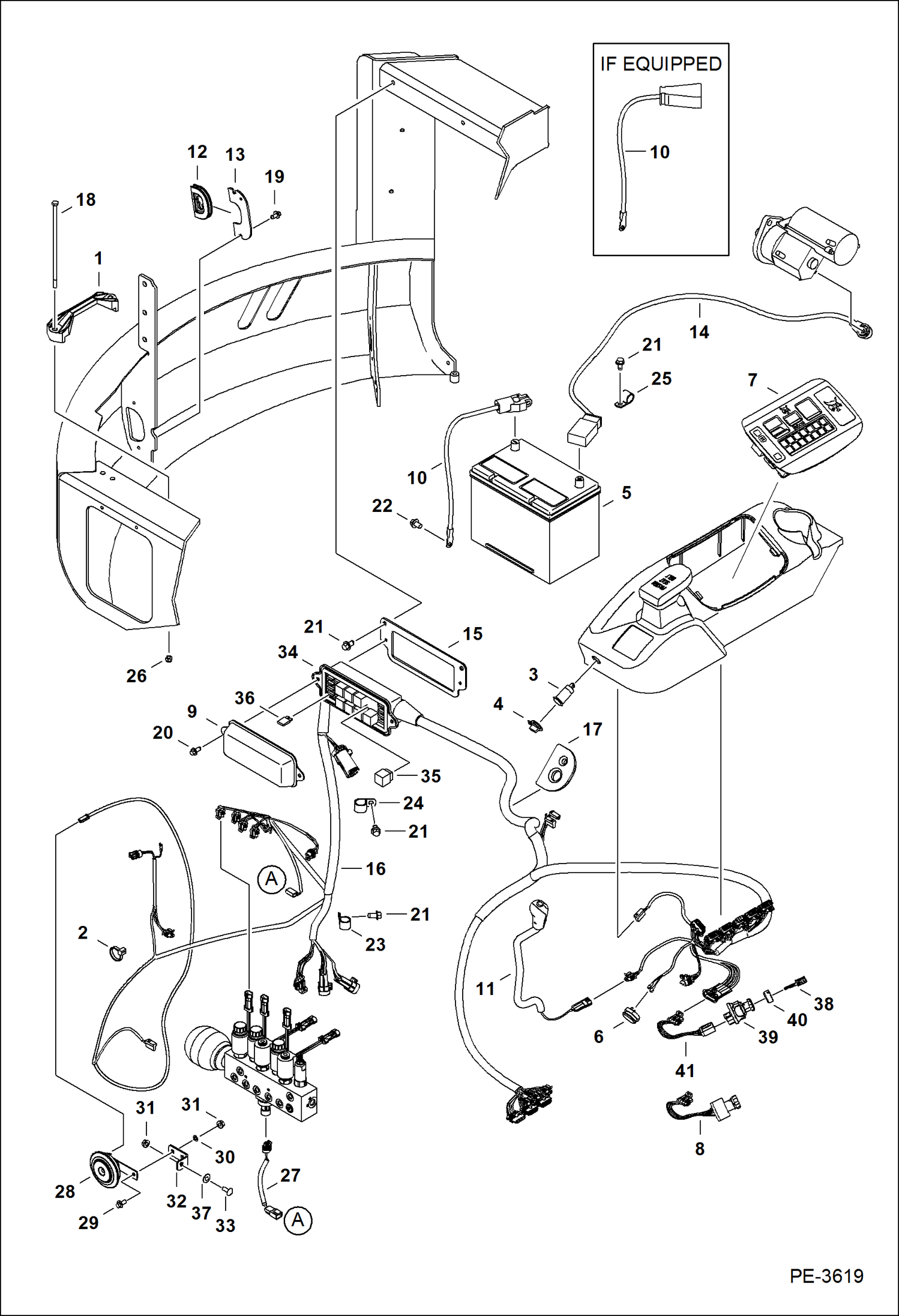 Схема запчастей Bobcat 430 - ELECTRICAL (RH Console) ELECTRICAL SYSTEM