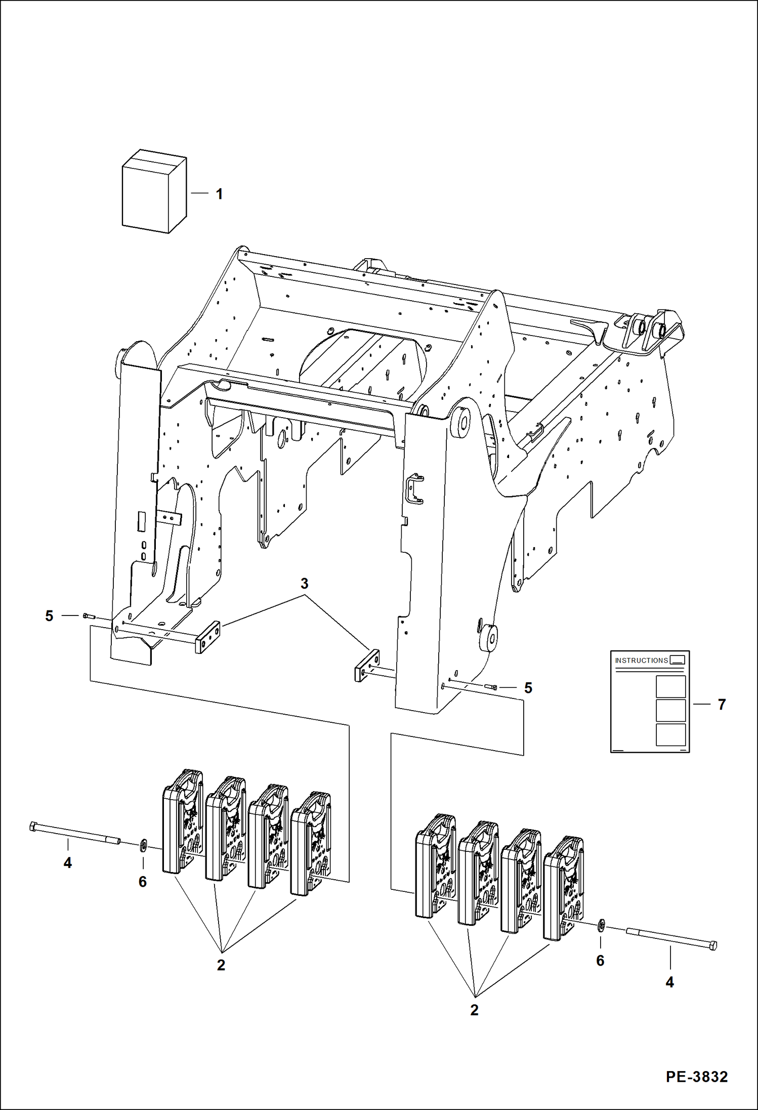 Схема запчастей Bobcat A-Series - COUNTERWEIGHT KIT ACCESSORIES & OPTIONS