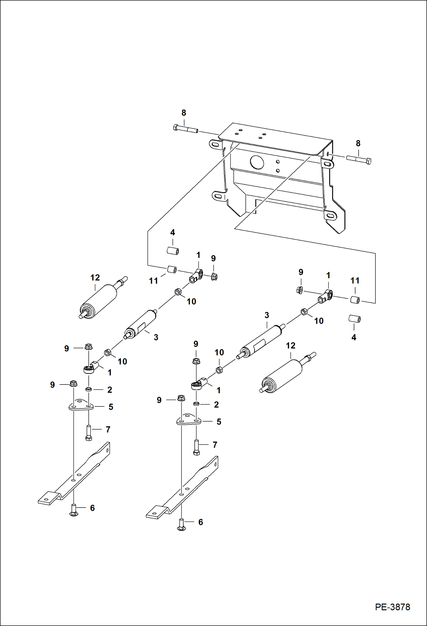 Схема запчастей Bobcat S-Series - EUROPEAN ACCESSORIES (Steering Damper Option) ACCESSORIES & OPTIONS